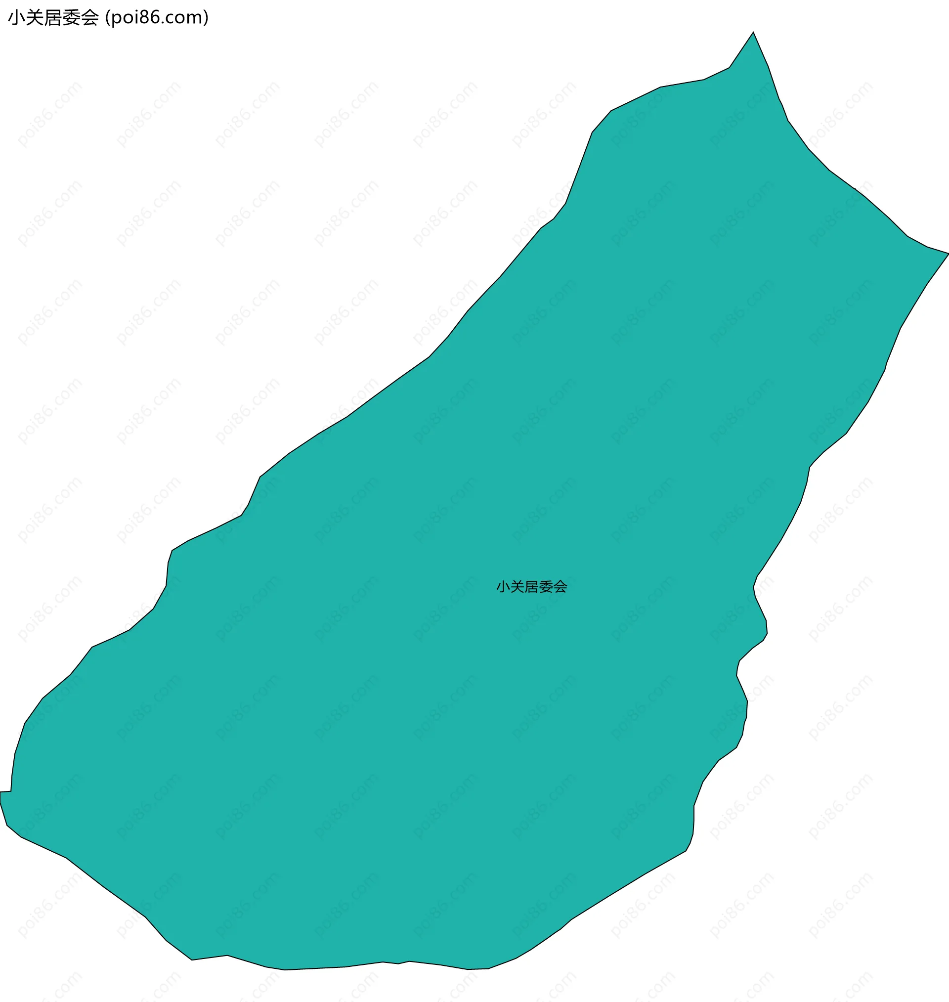 小关居委会边界地图