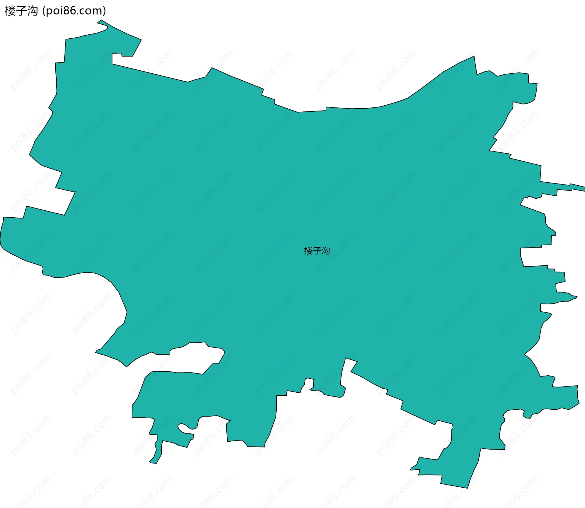 楼子沟边界地图