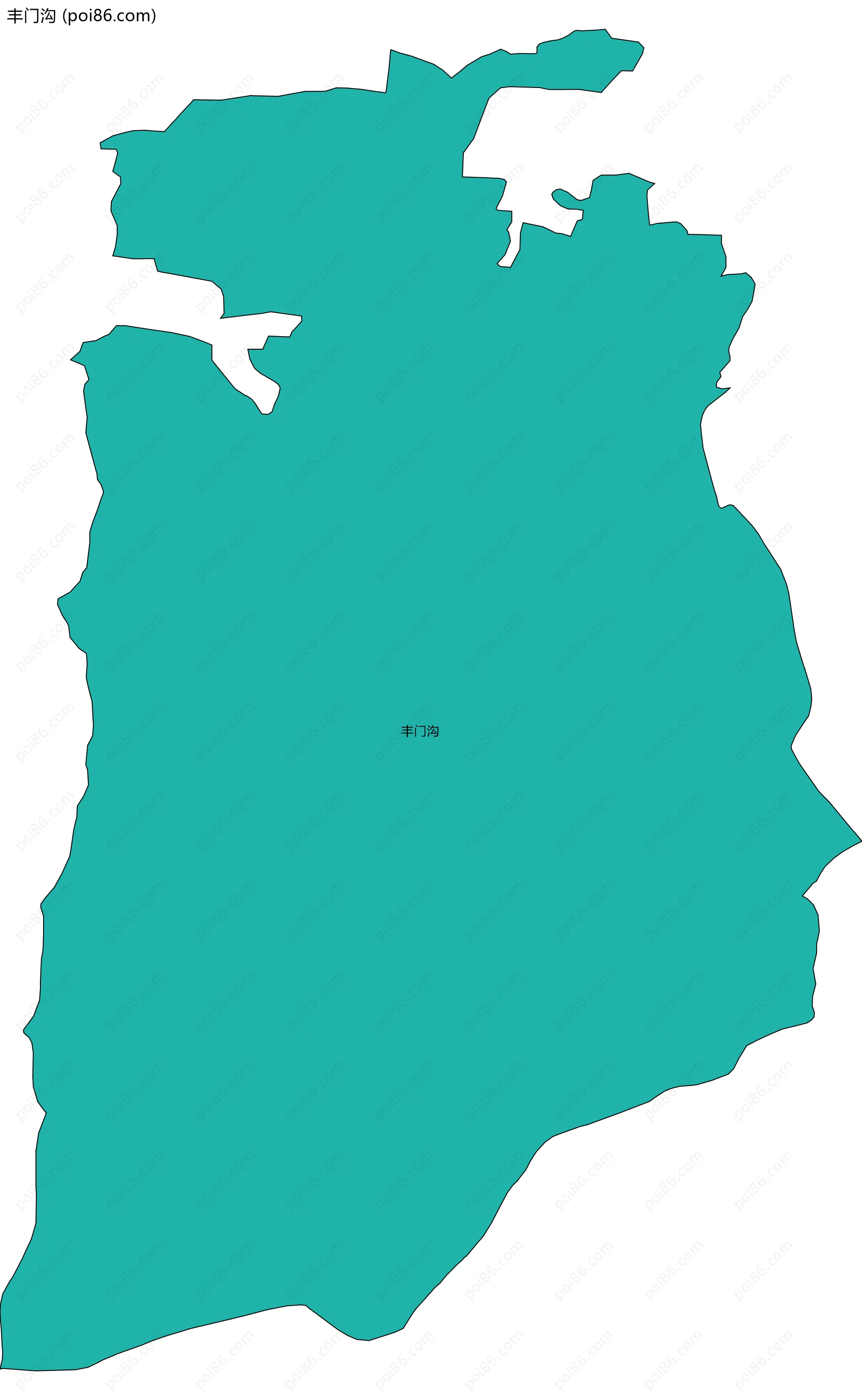 丰门沟边界地图