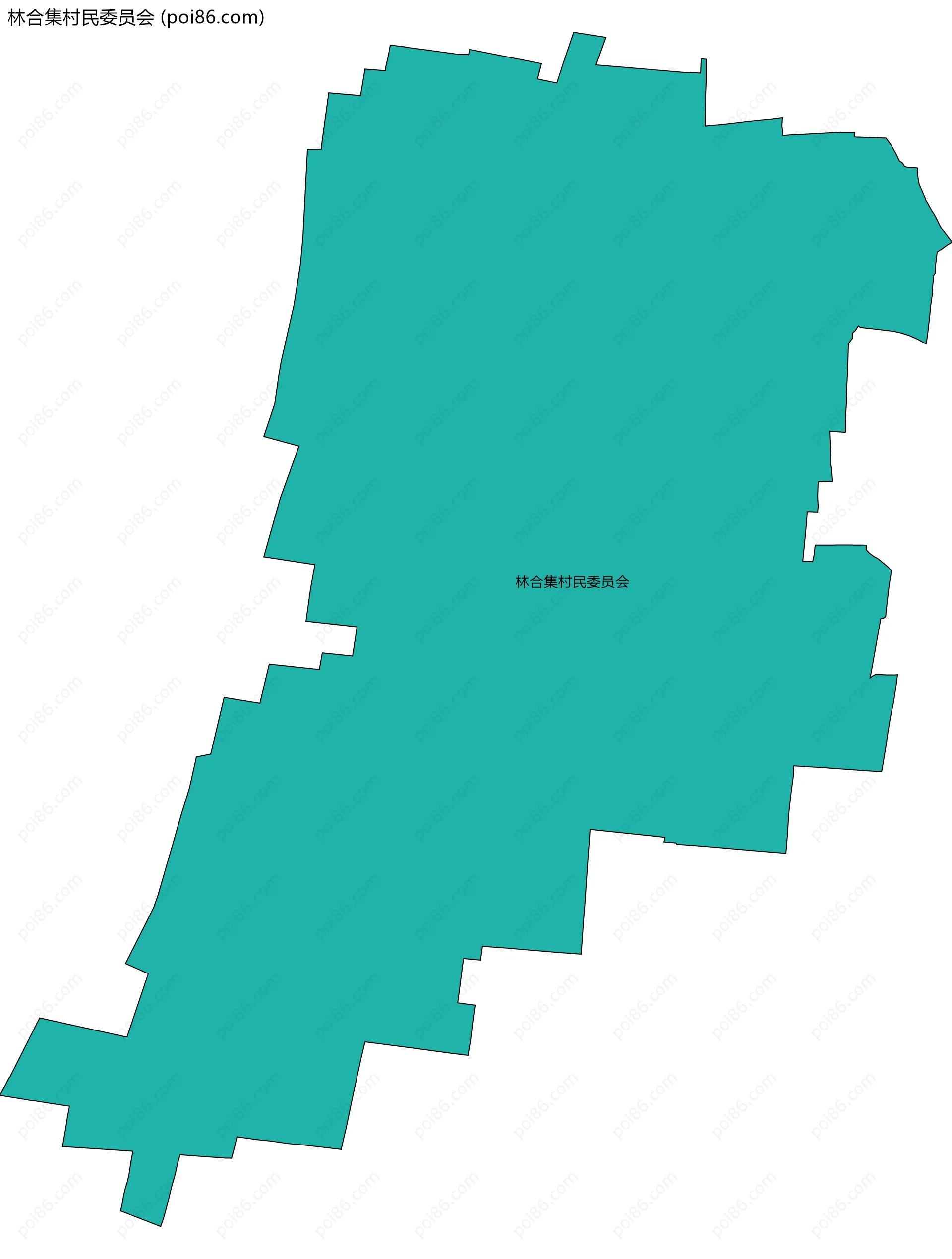 林合集村民委员会边界地图