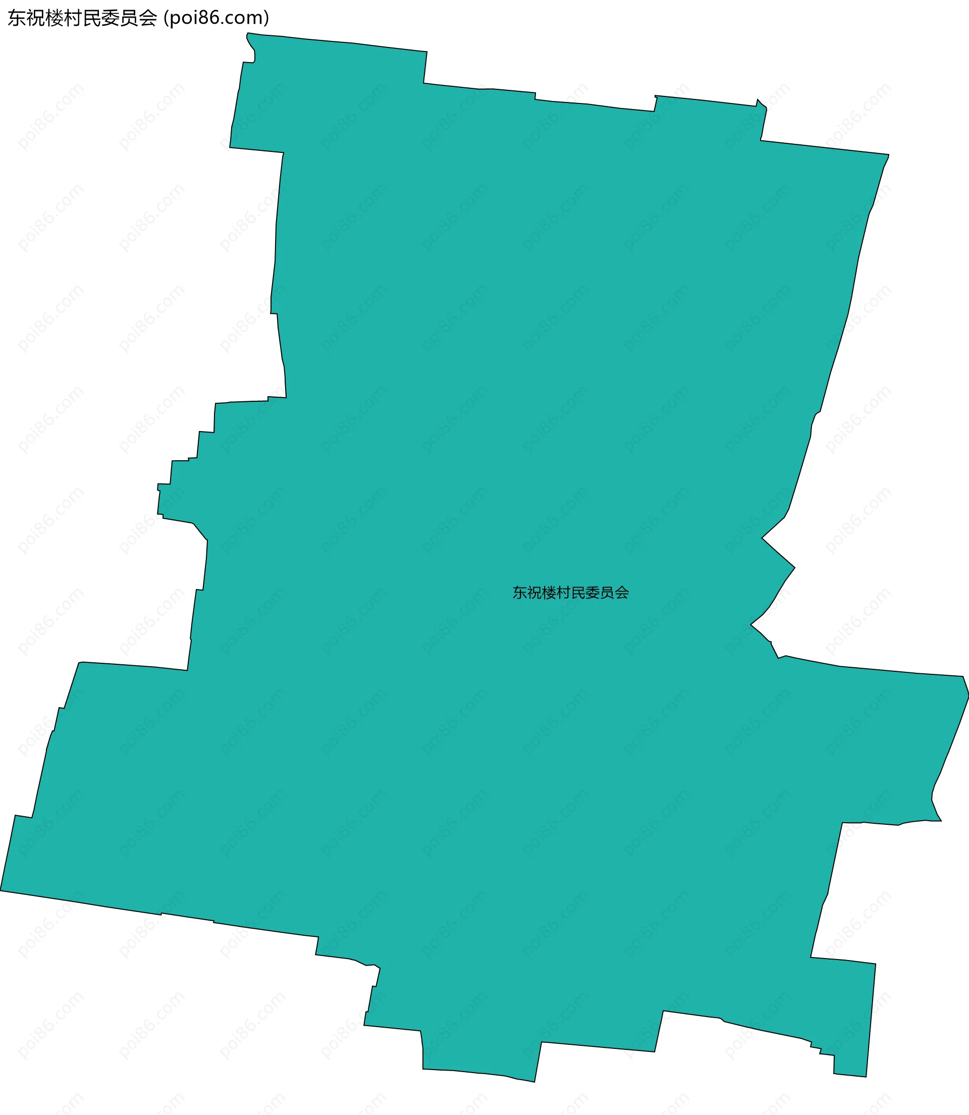 东祝楼村民委员会边界地图