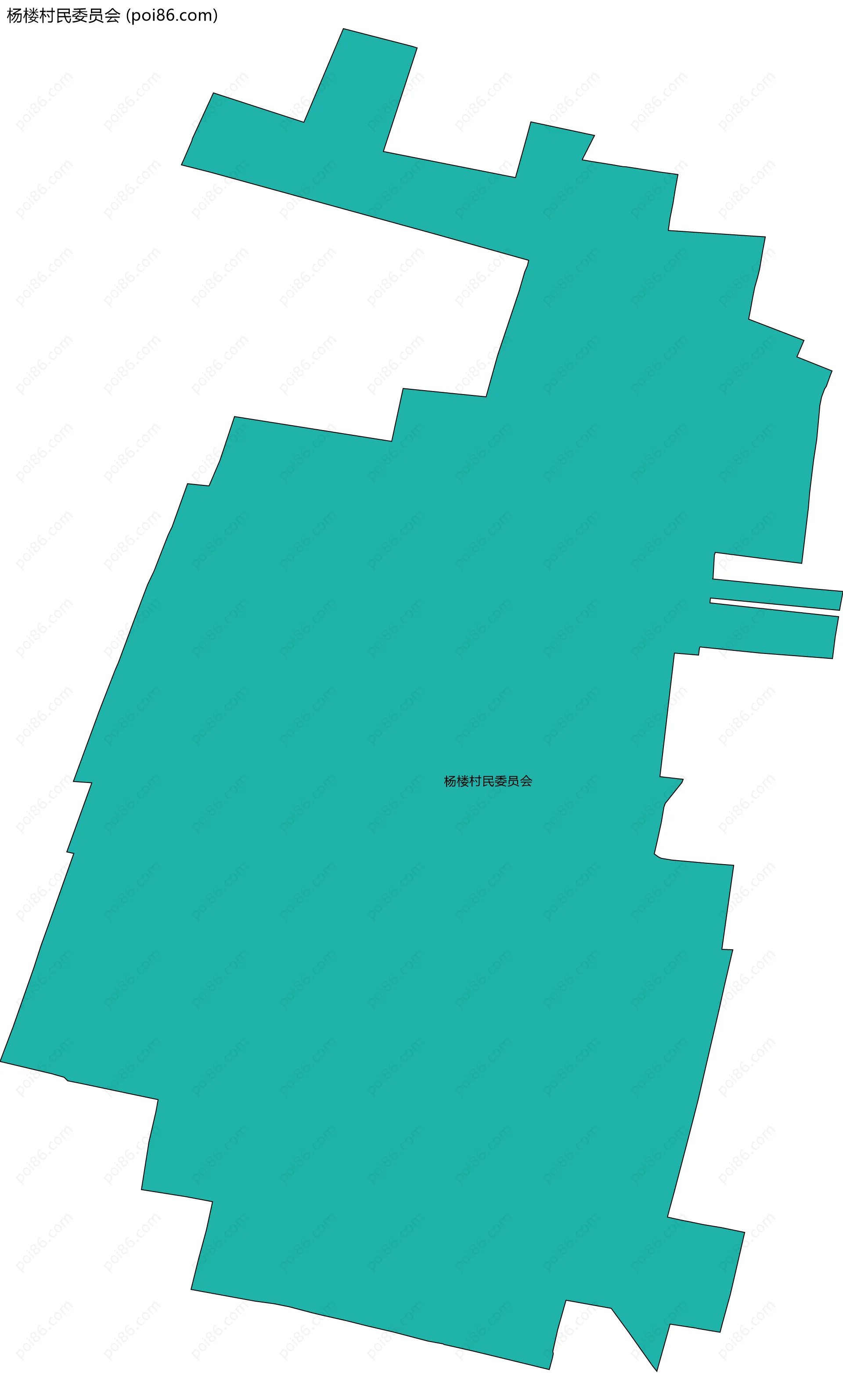 杨楼村民委员会边界地图