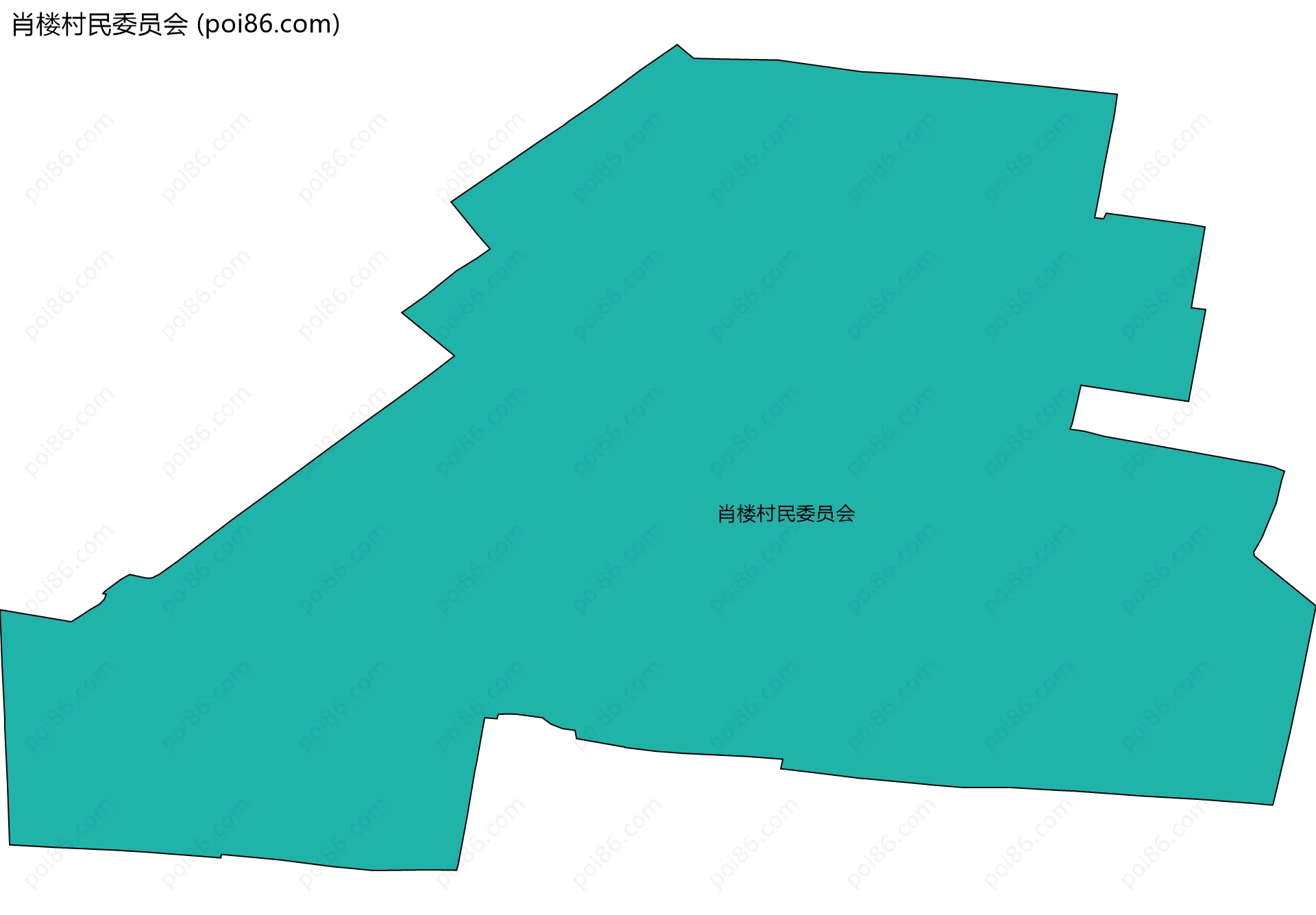 肖楼村民委员会边界地图