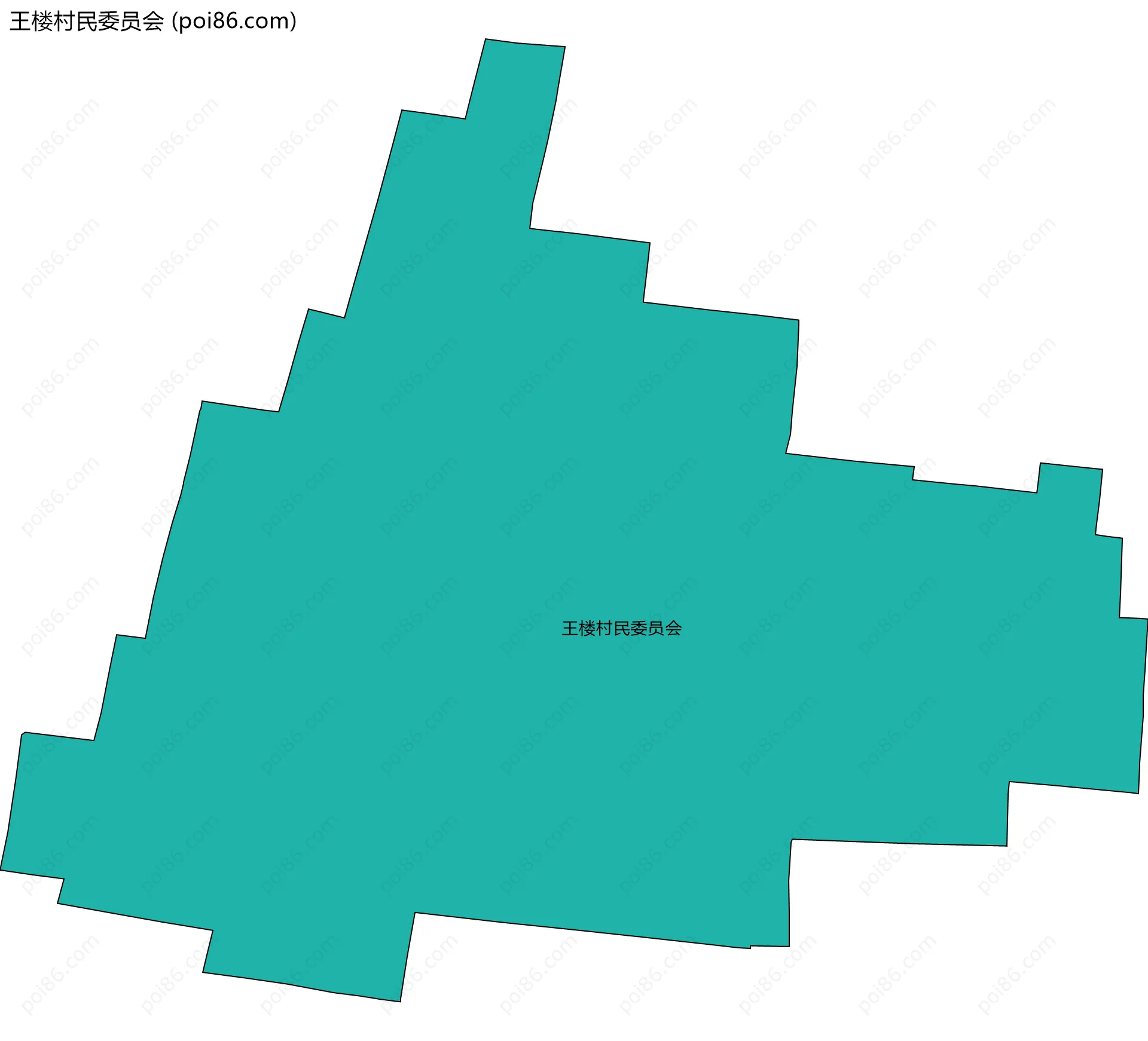 王楼村民委员会边界地图