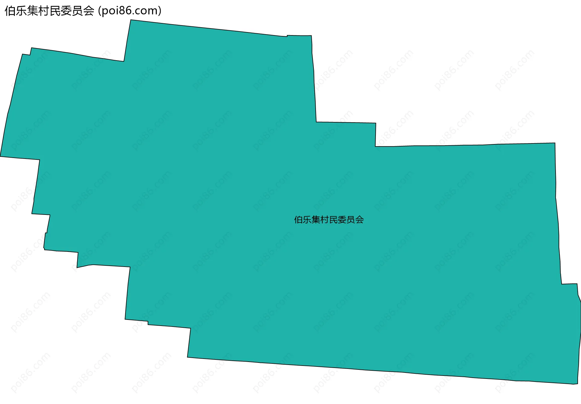 伯乐集村民委员会边界地图