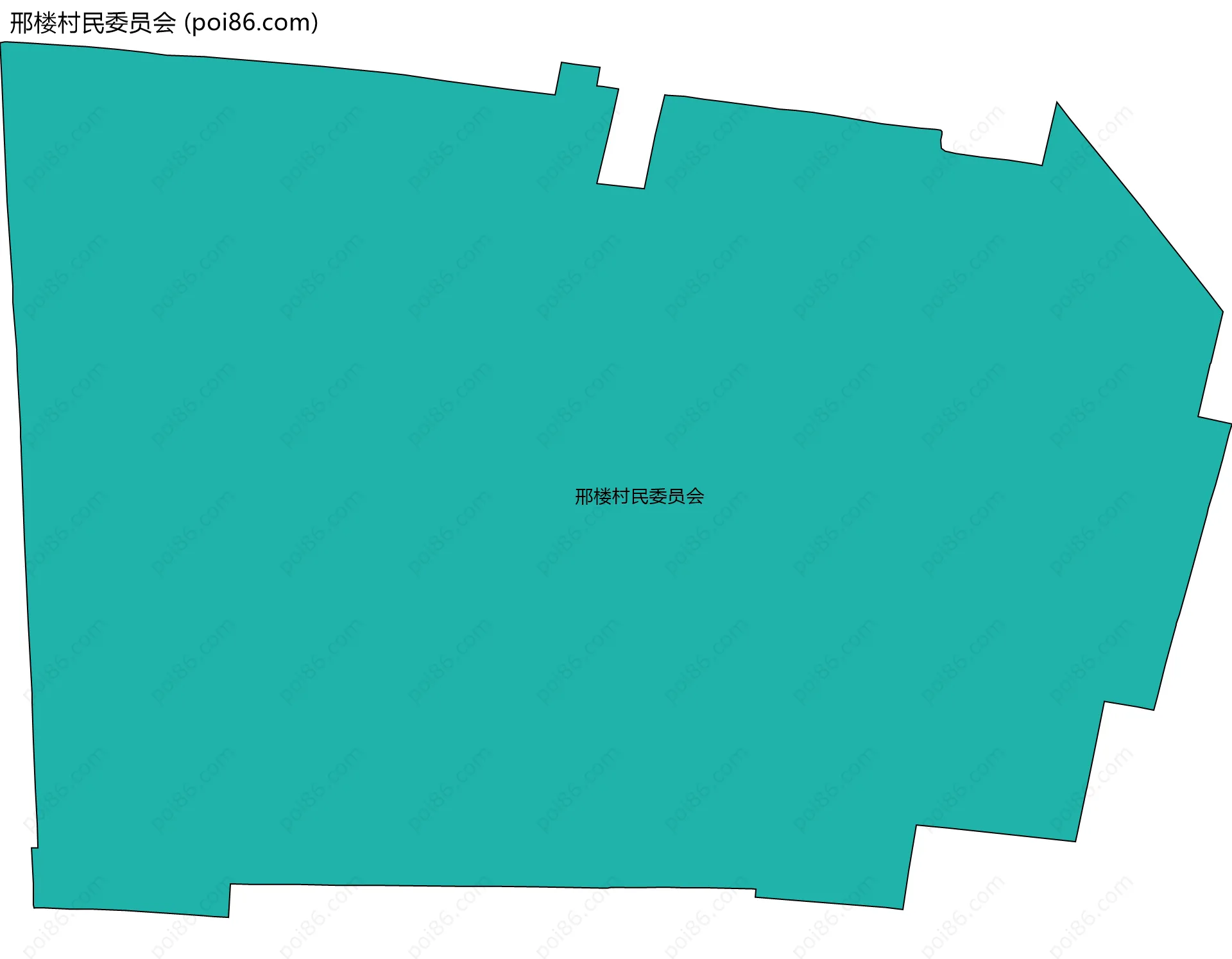 邢楼村民委员会边界地图
