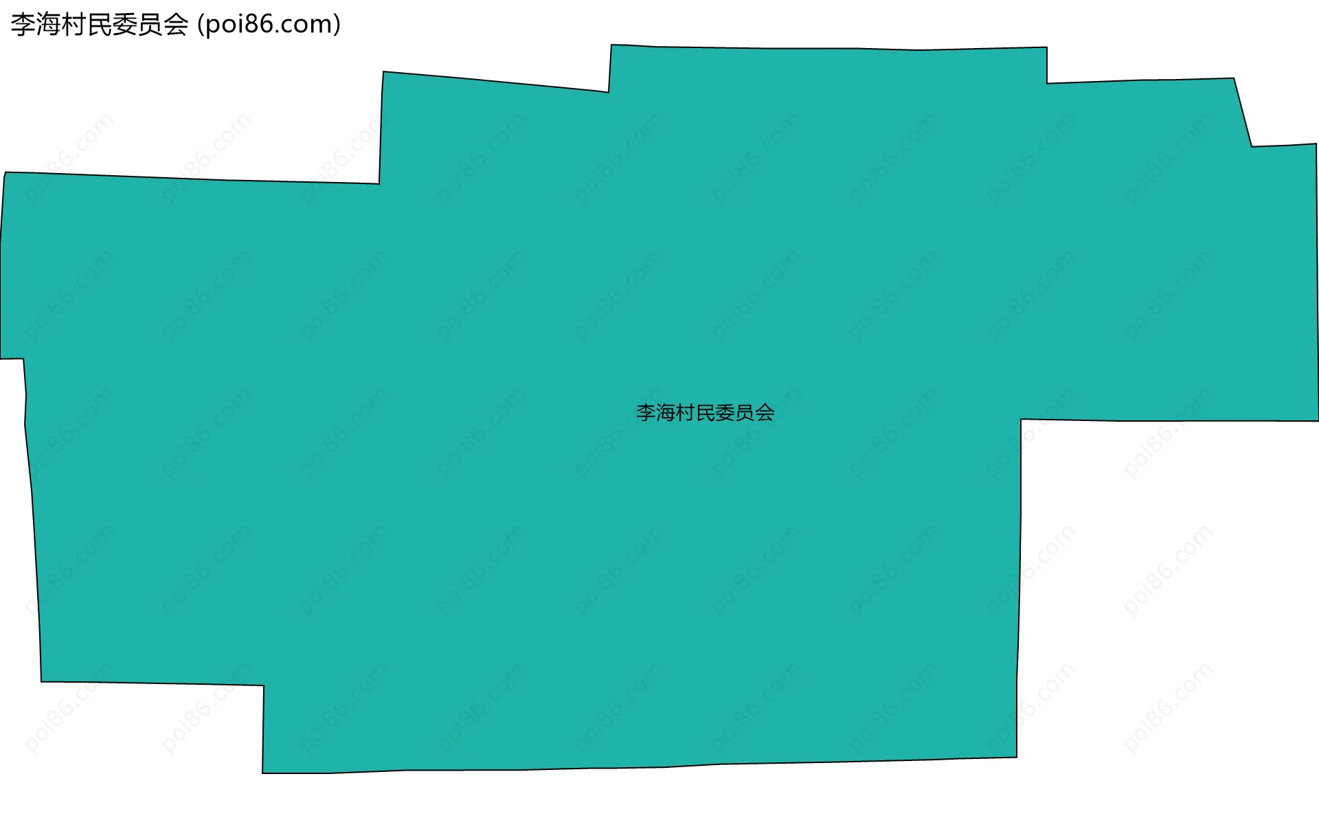 李海村民委员会边界地图