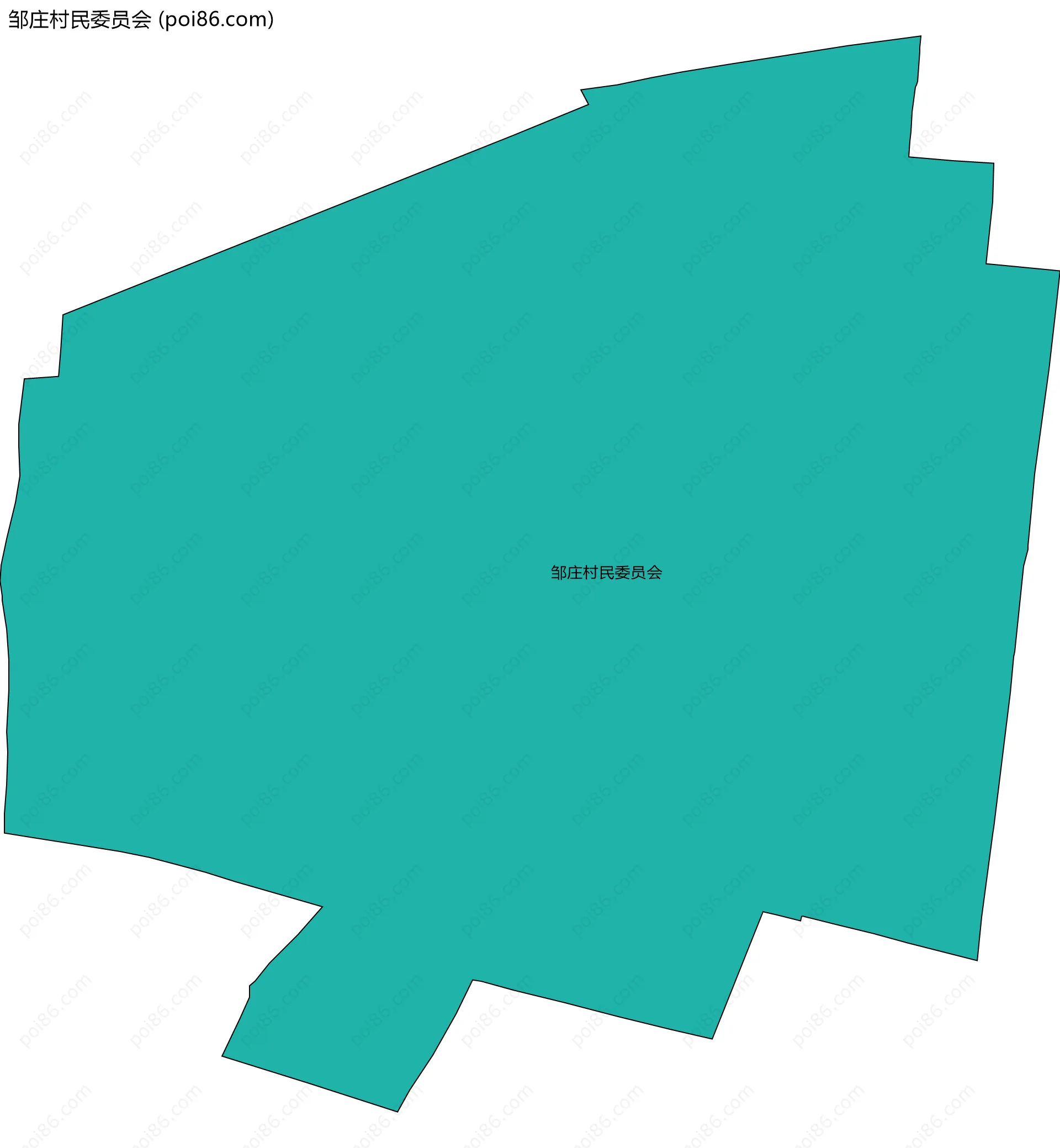 邹庄村民委员会边界地图