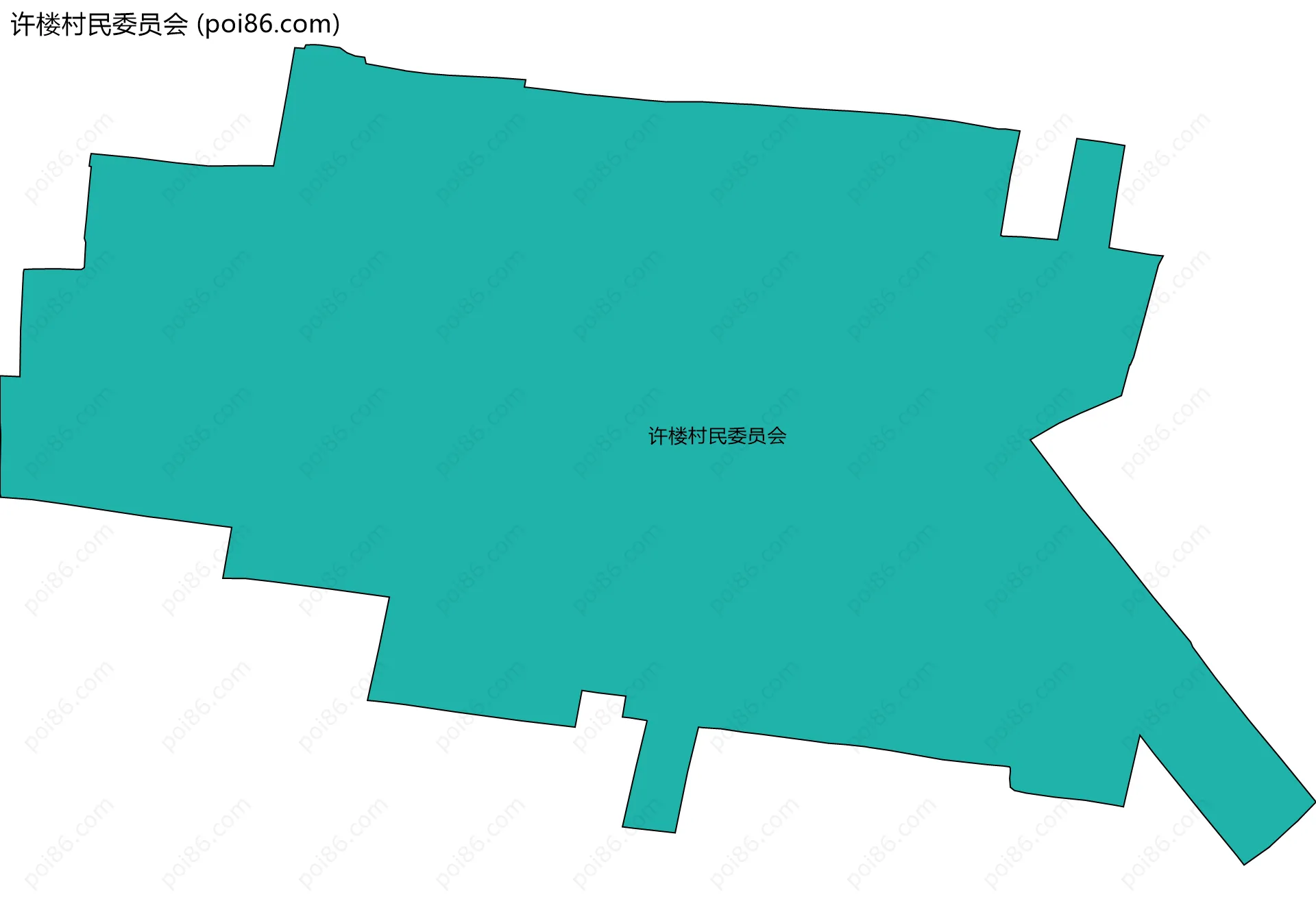 许楼村民委员会边界地图