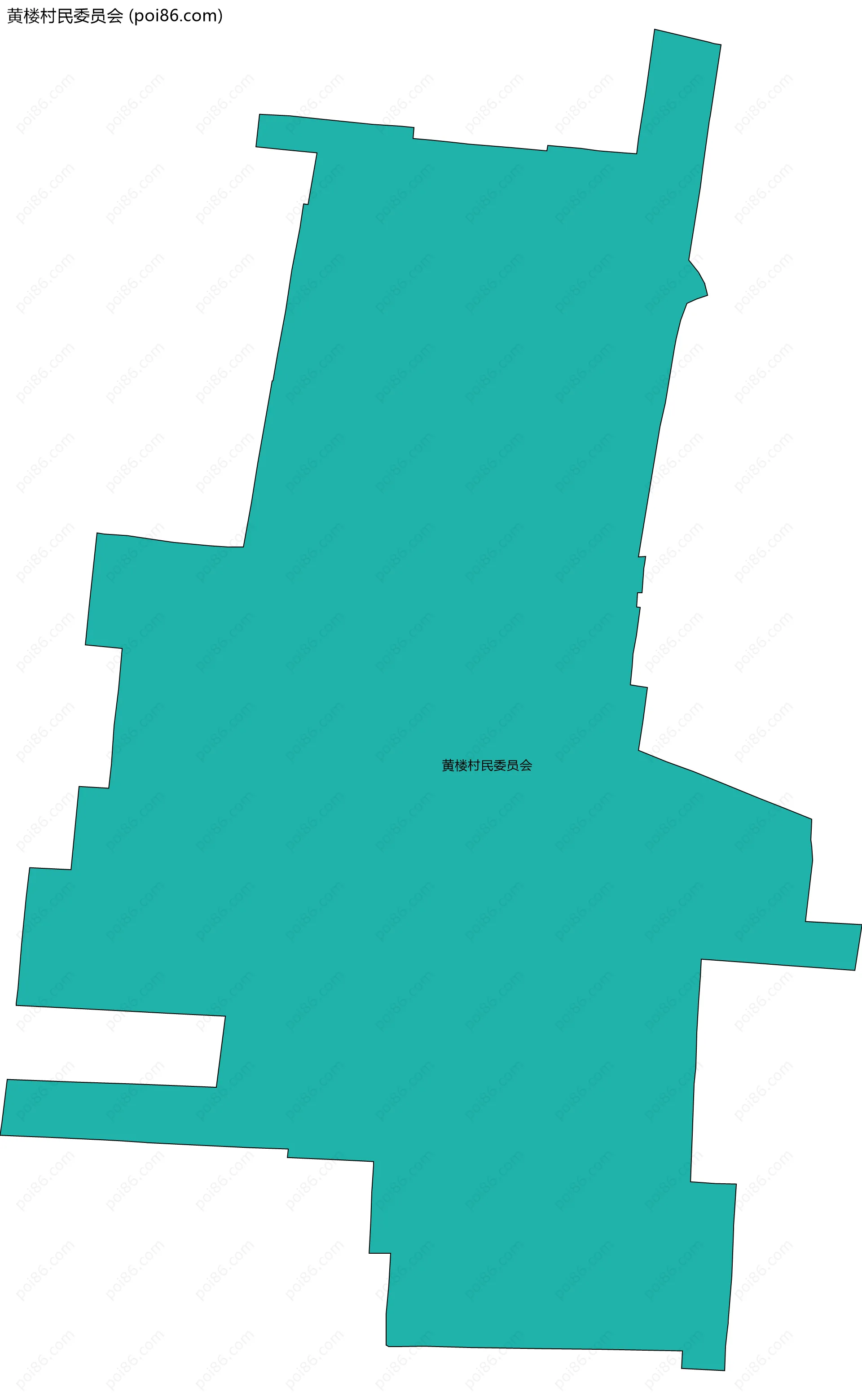 黄楼村民委员会边界地图