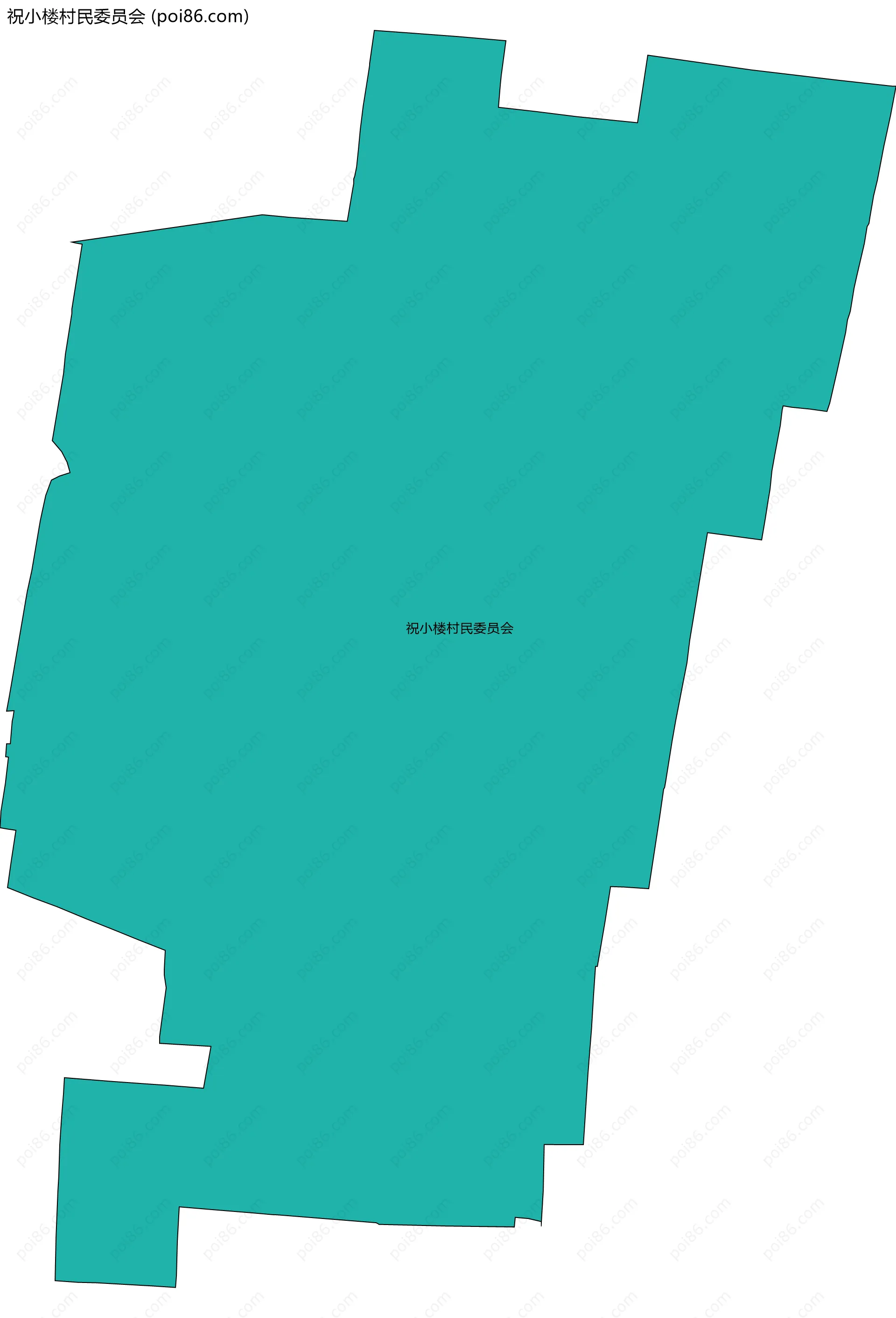 祝小楼村民委员会边界地图