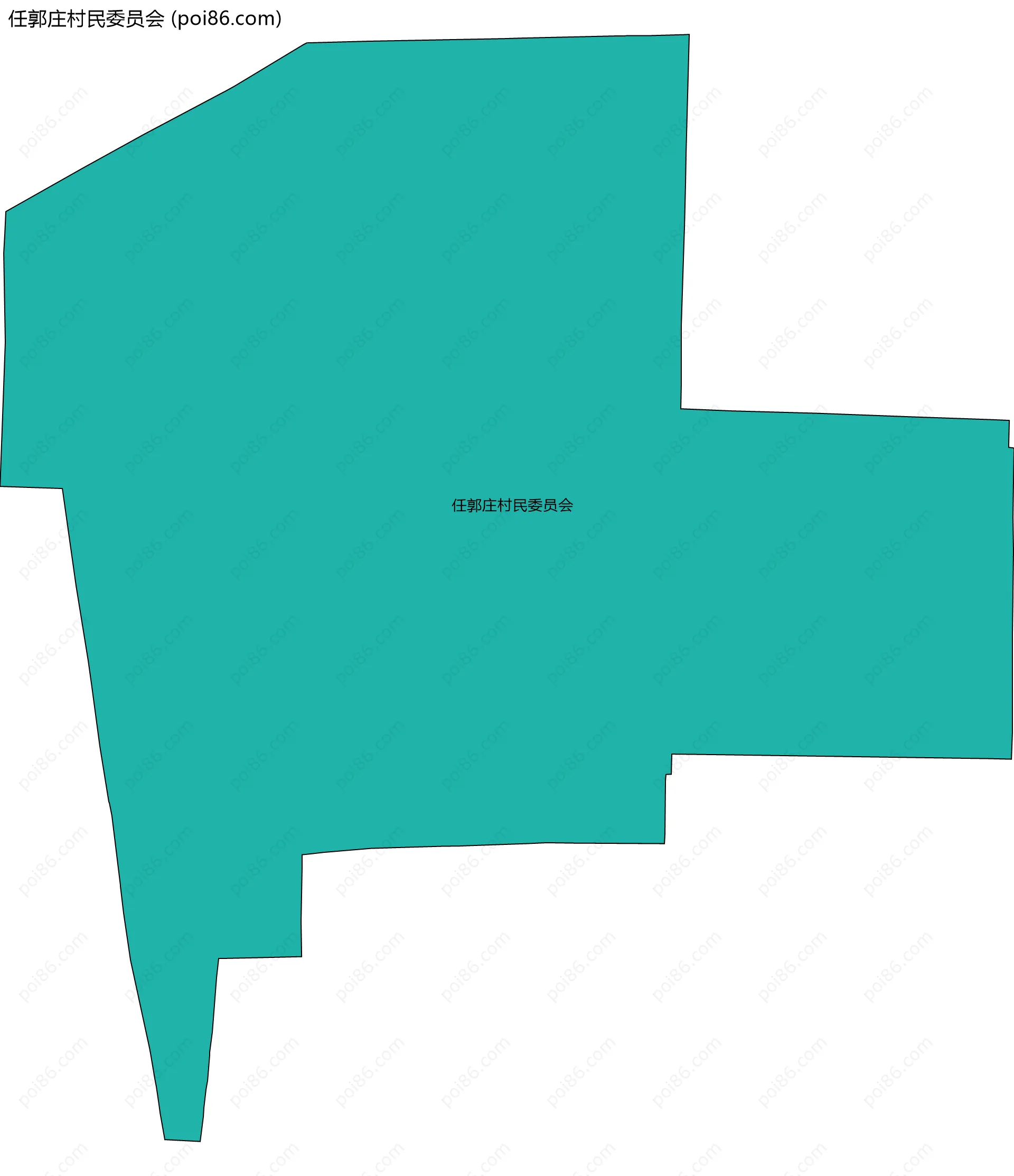 任郭庄村民委员会边界地图