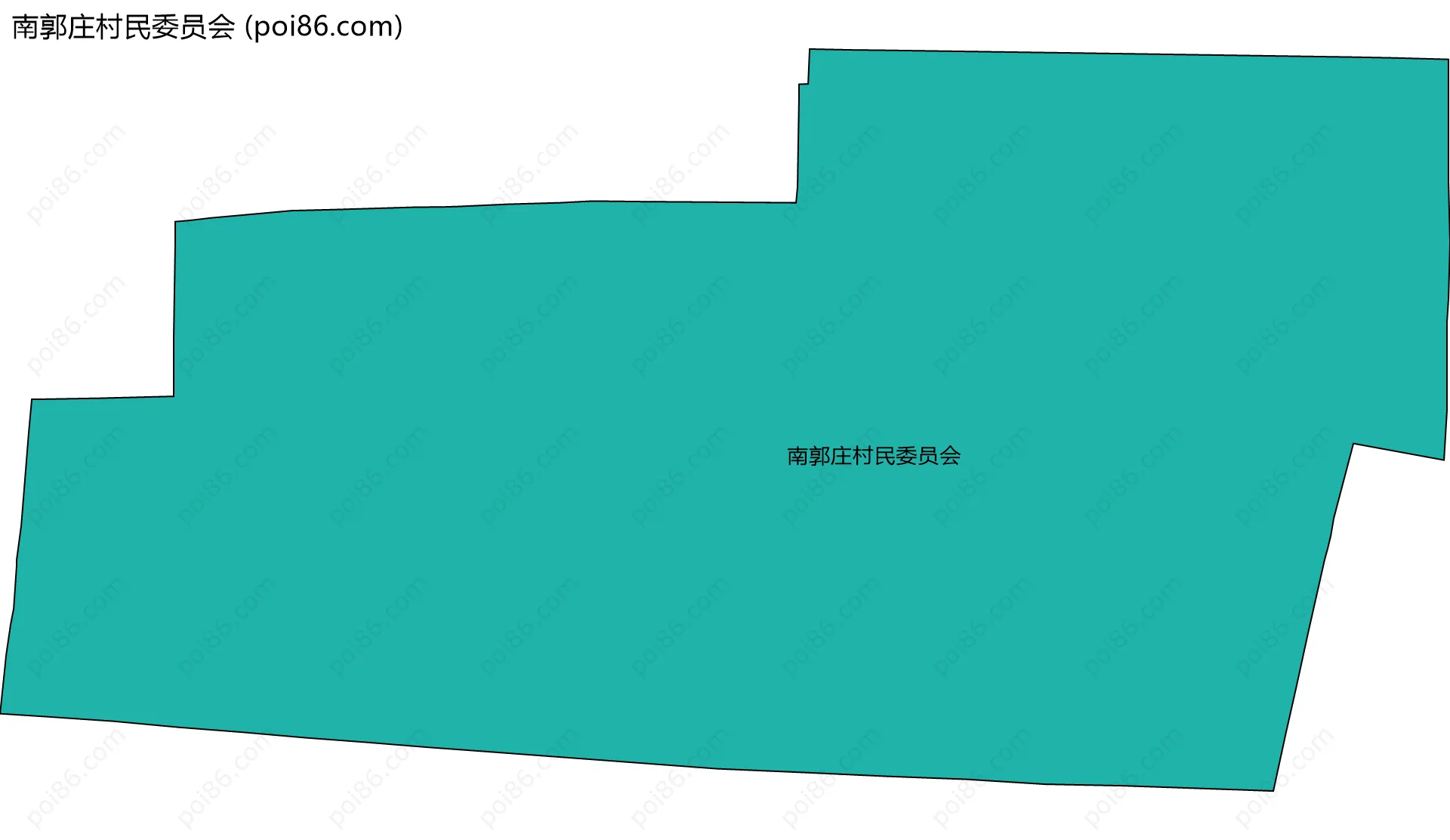 南郭庄村民委员会边界地图