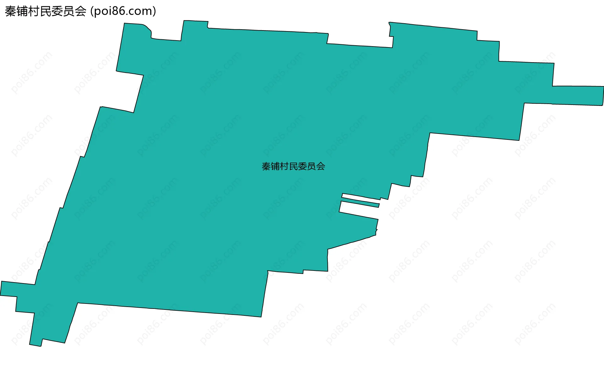 秦铺村民委员会边界地图
