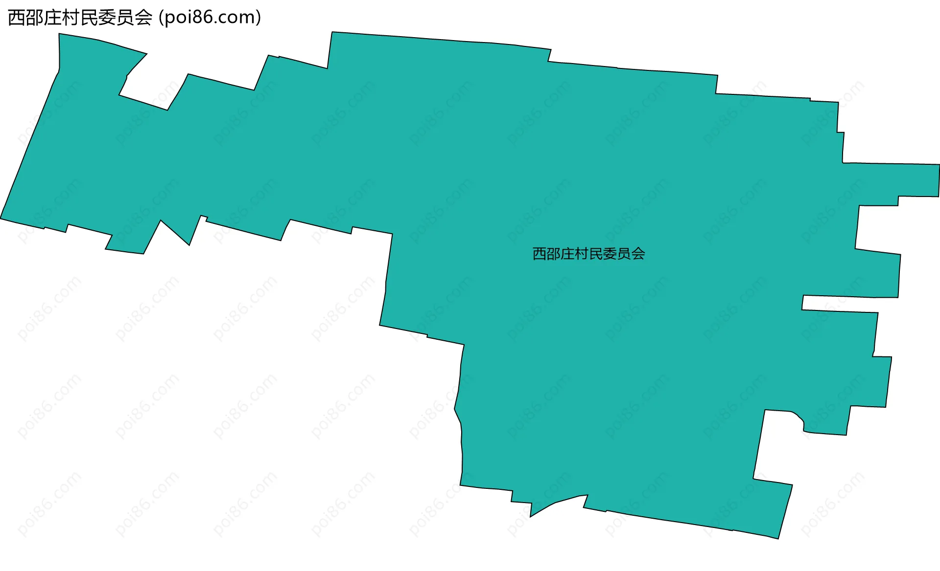西邵庄村民委员会边界地图