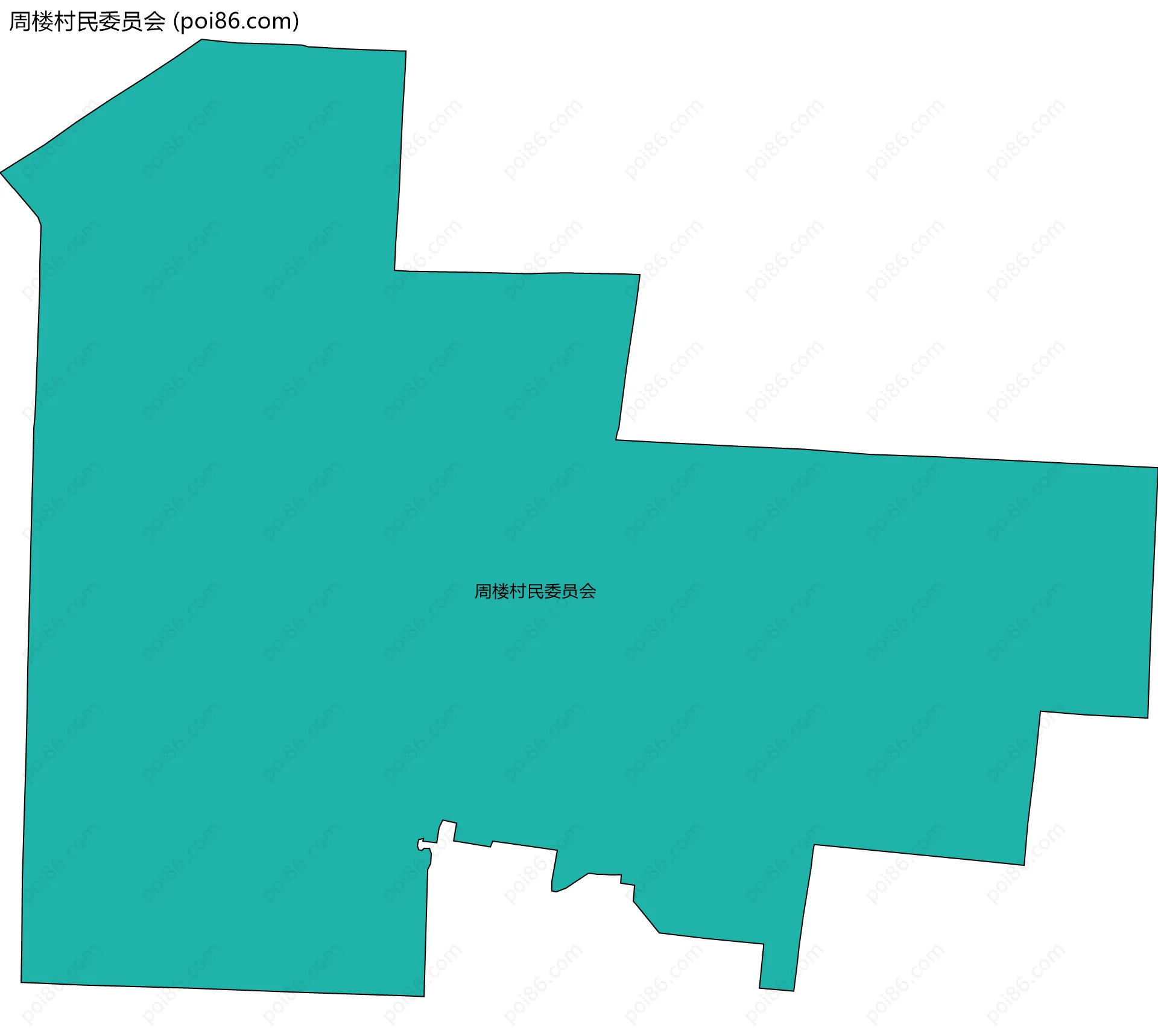 周楼村民委员会边界地图