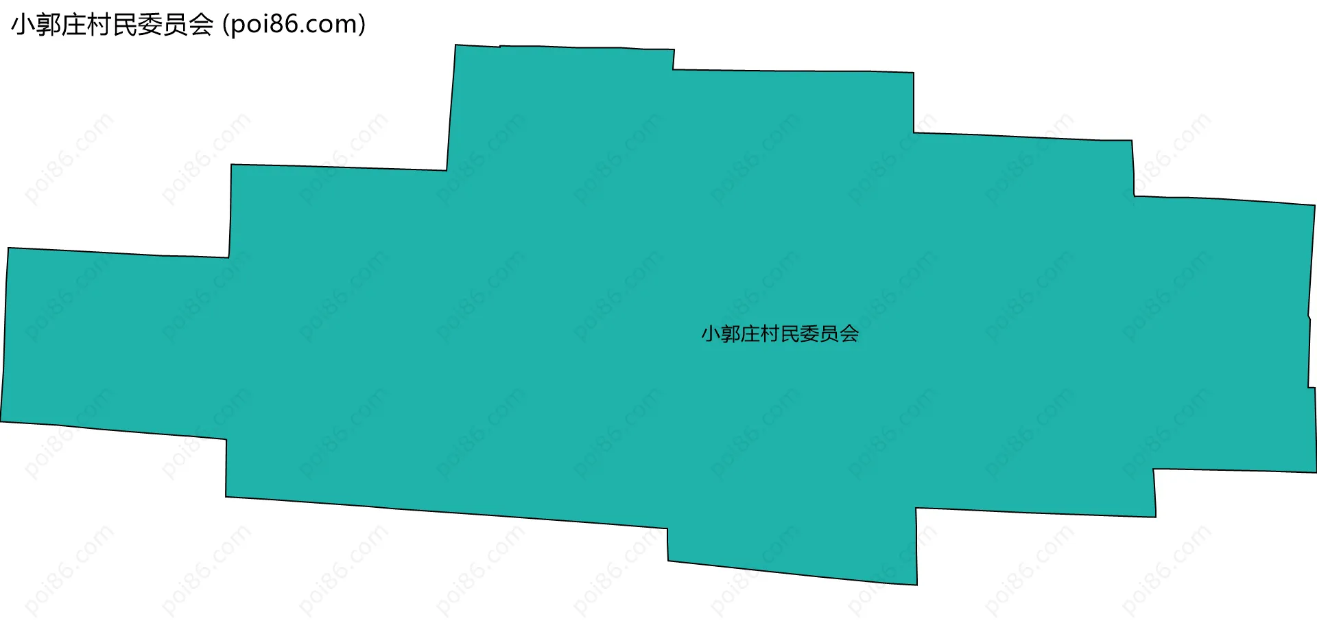 小郭庄村民委员会边界地图