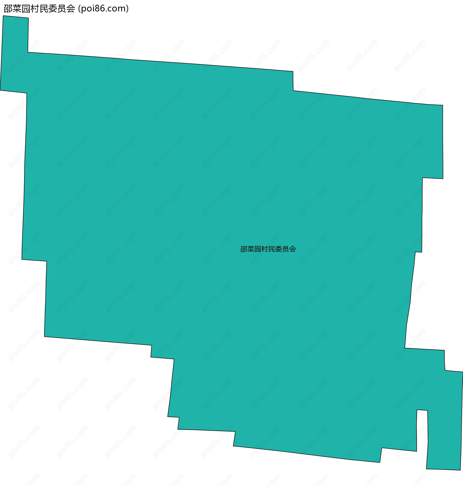 邵菜园村民委员会边界地图