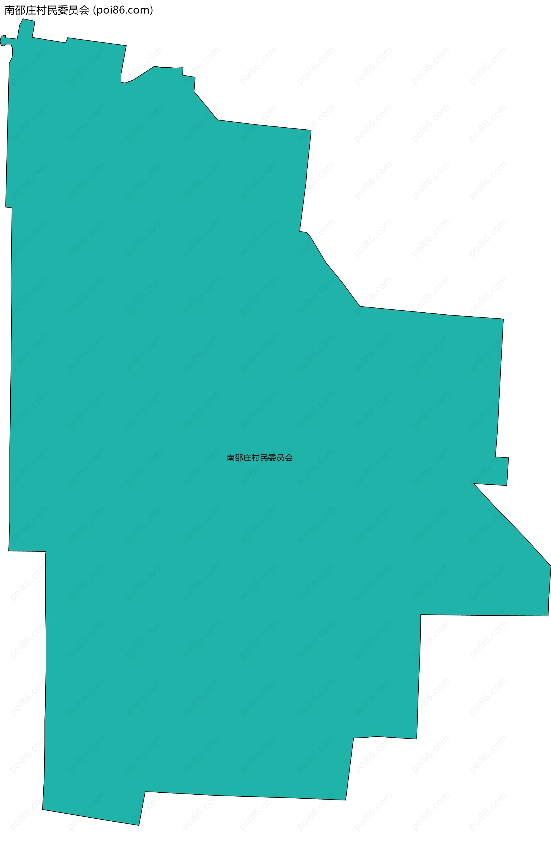 南邵庄村民委员会边界地图