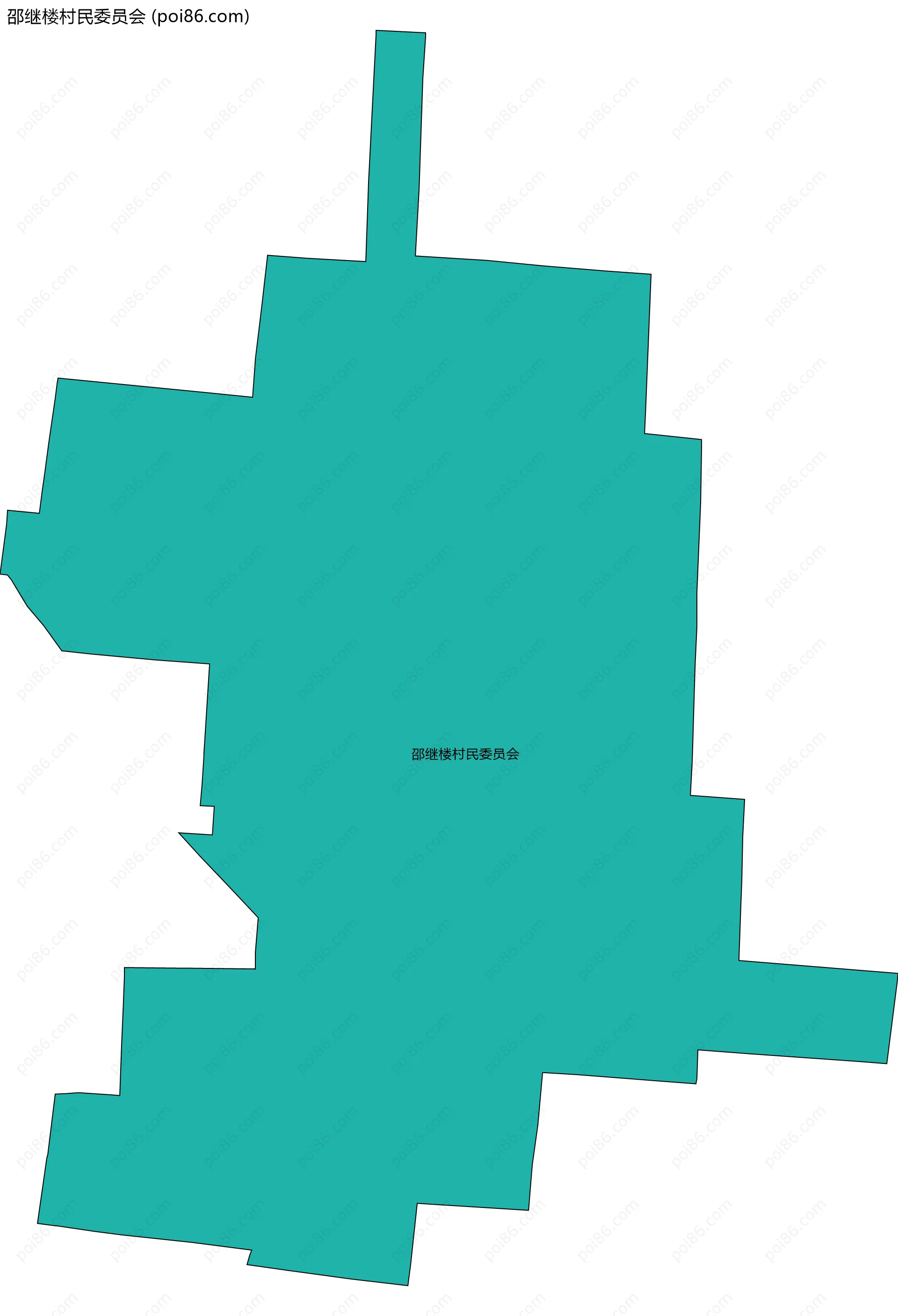 邵继楼村民委员会边界地图