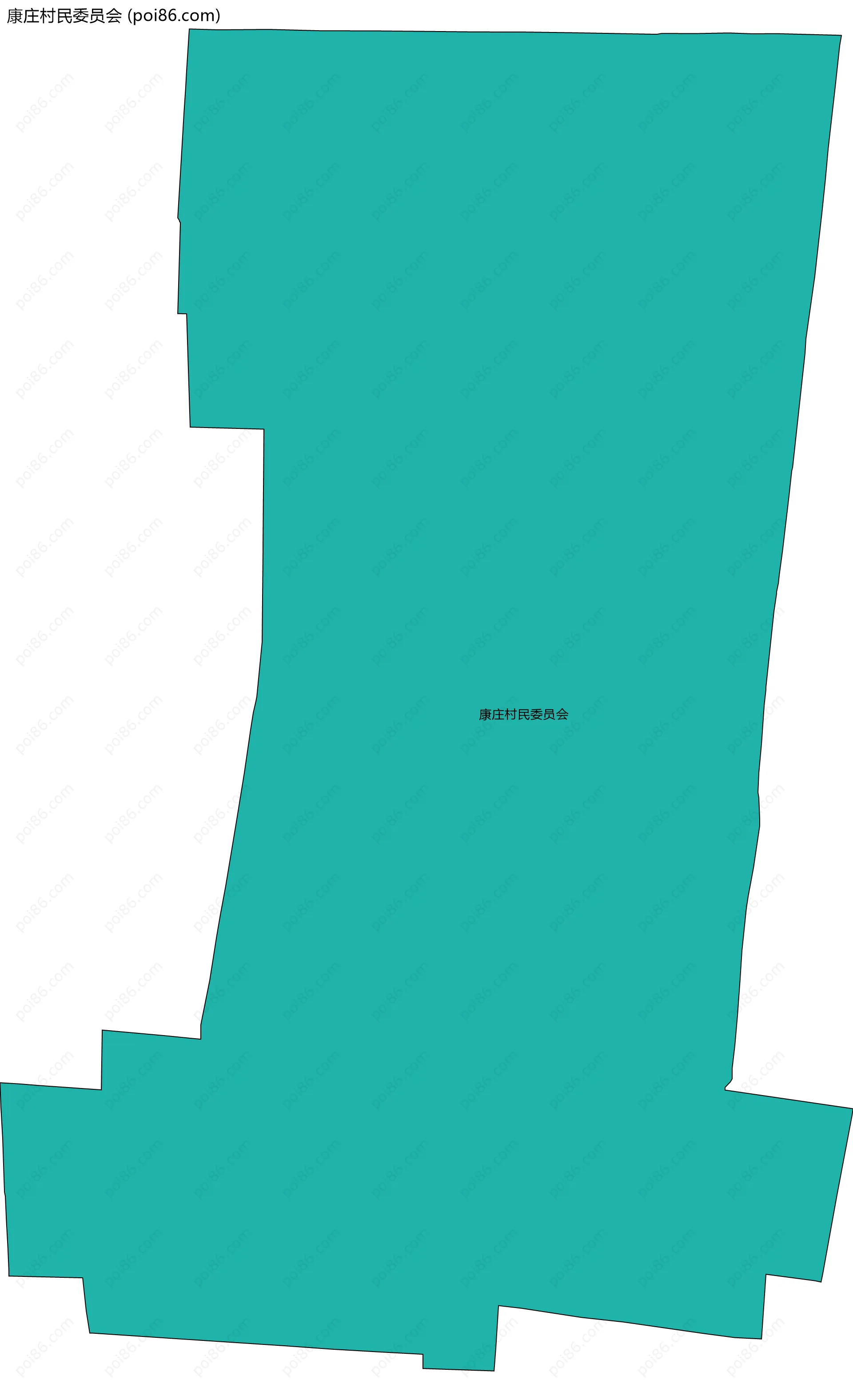 康庄村民委员会边界地图