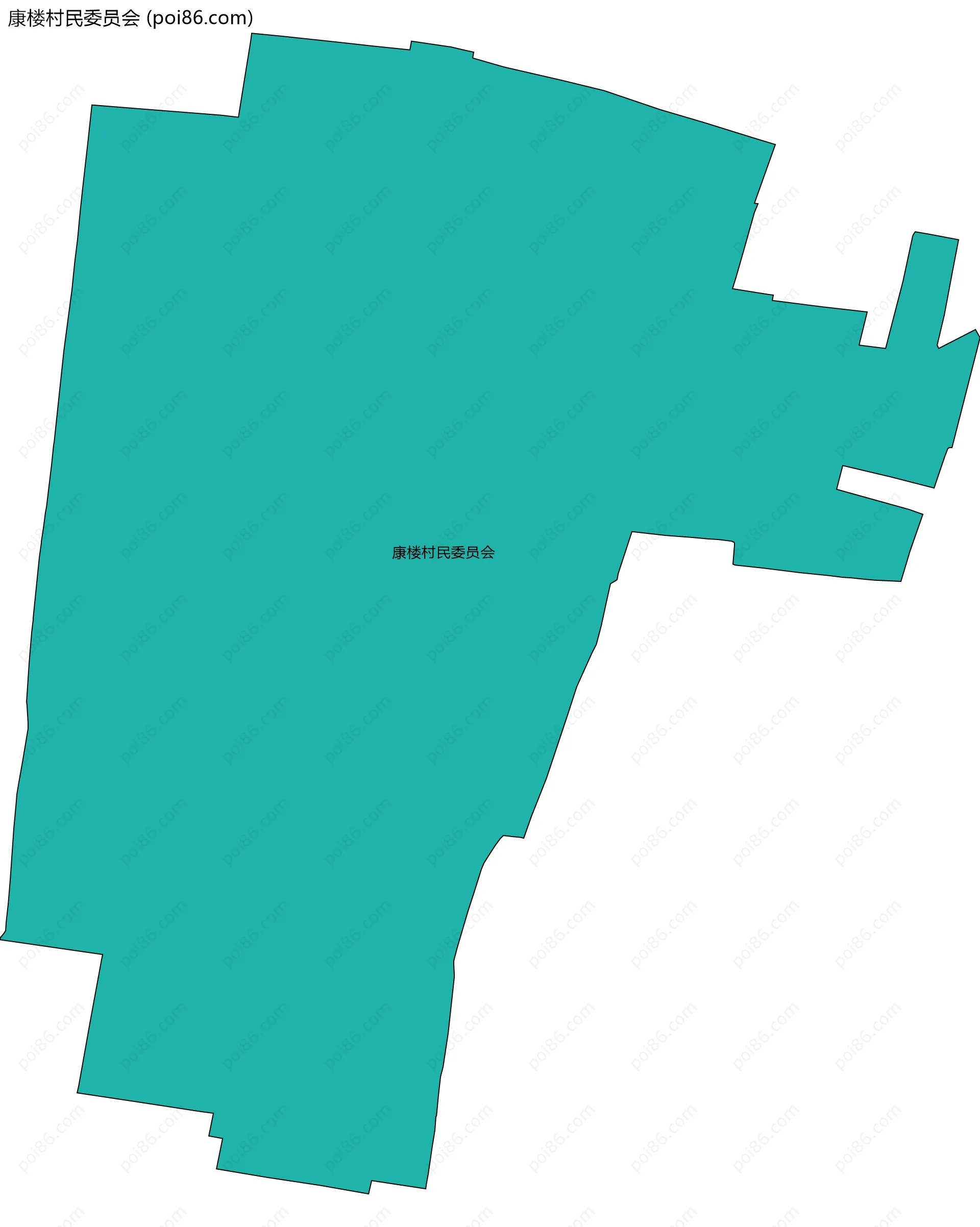 康楼村民委员会边界地图