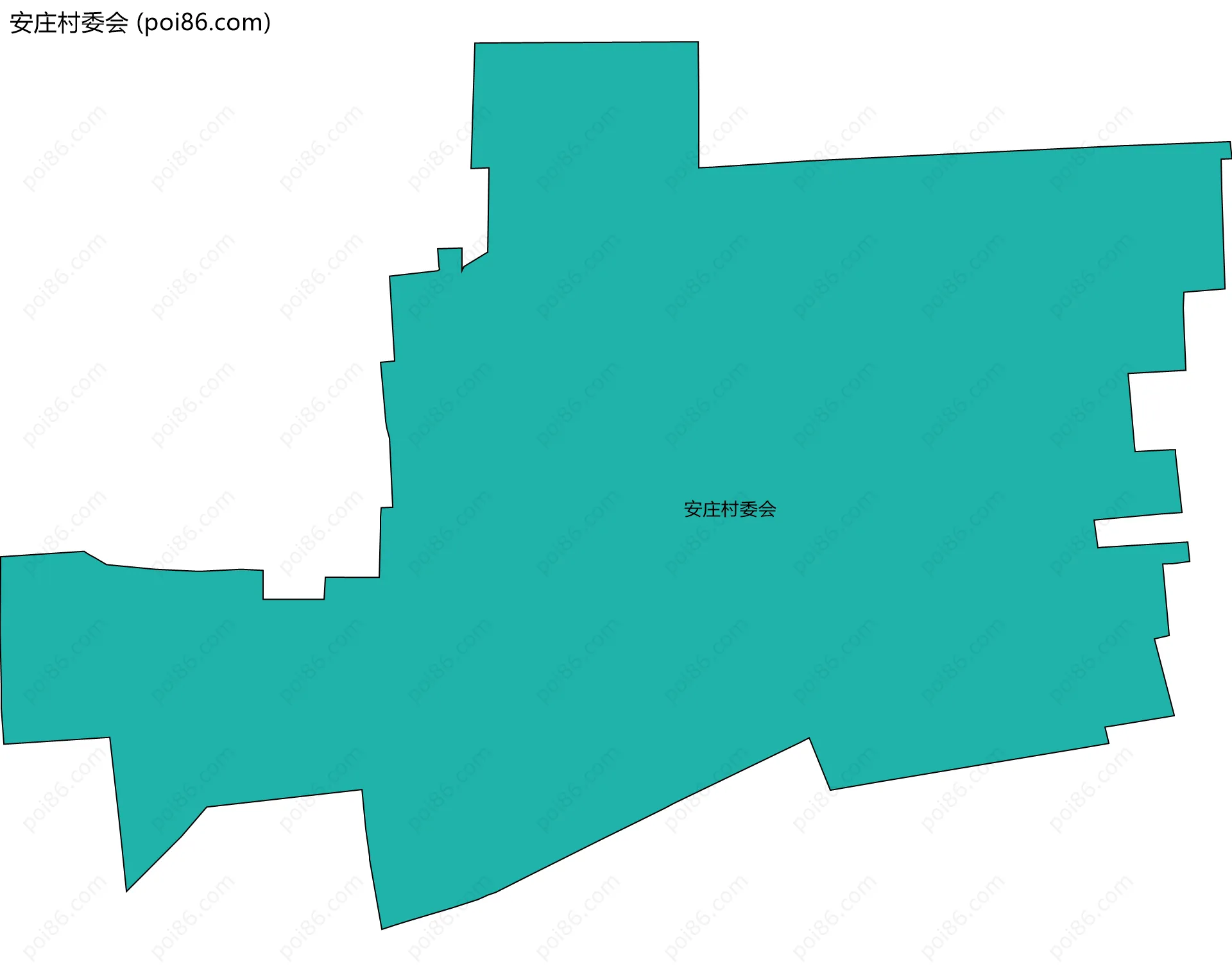 安庄村委会边界地图
