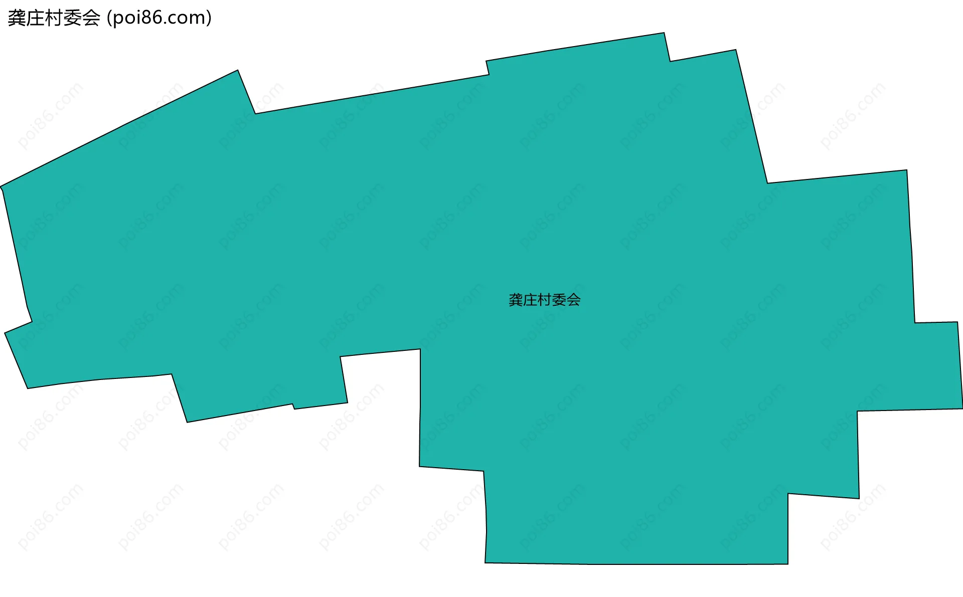 龚庄村委会边界地图