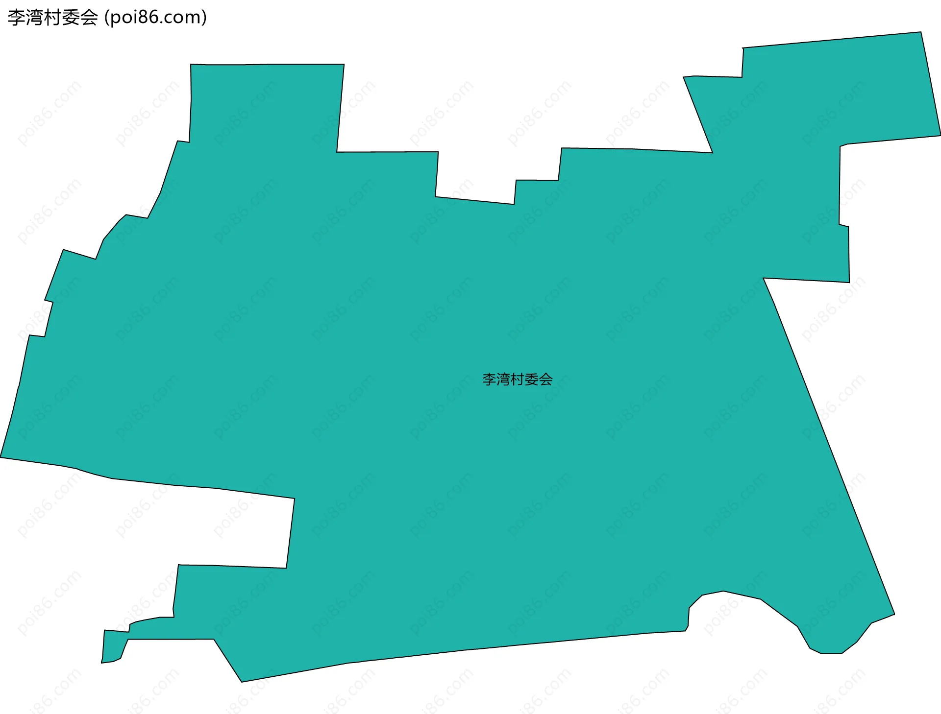 李湾村委会边界地图
