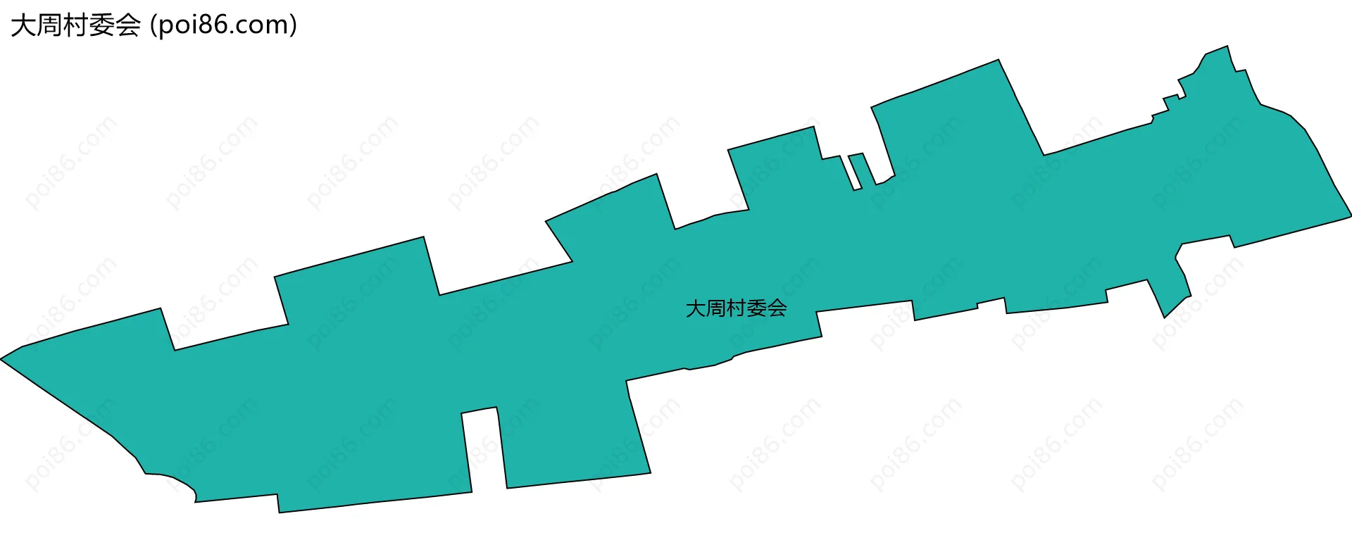 大周村委会边界地图