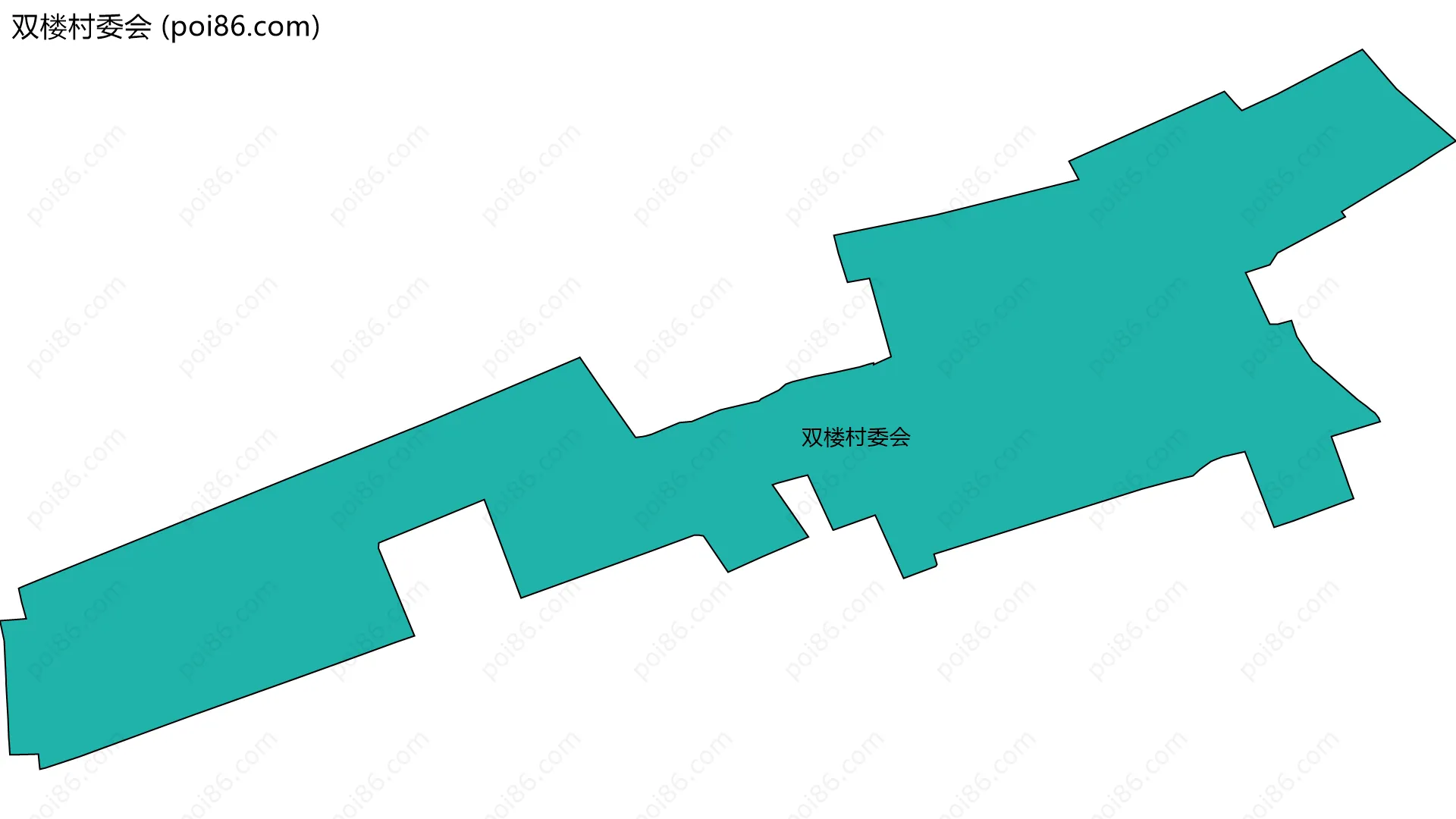 双楼村委会边界地图