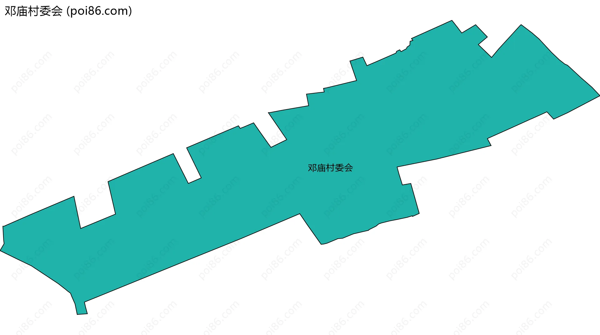 邓庙村委会边界地图