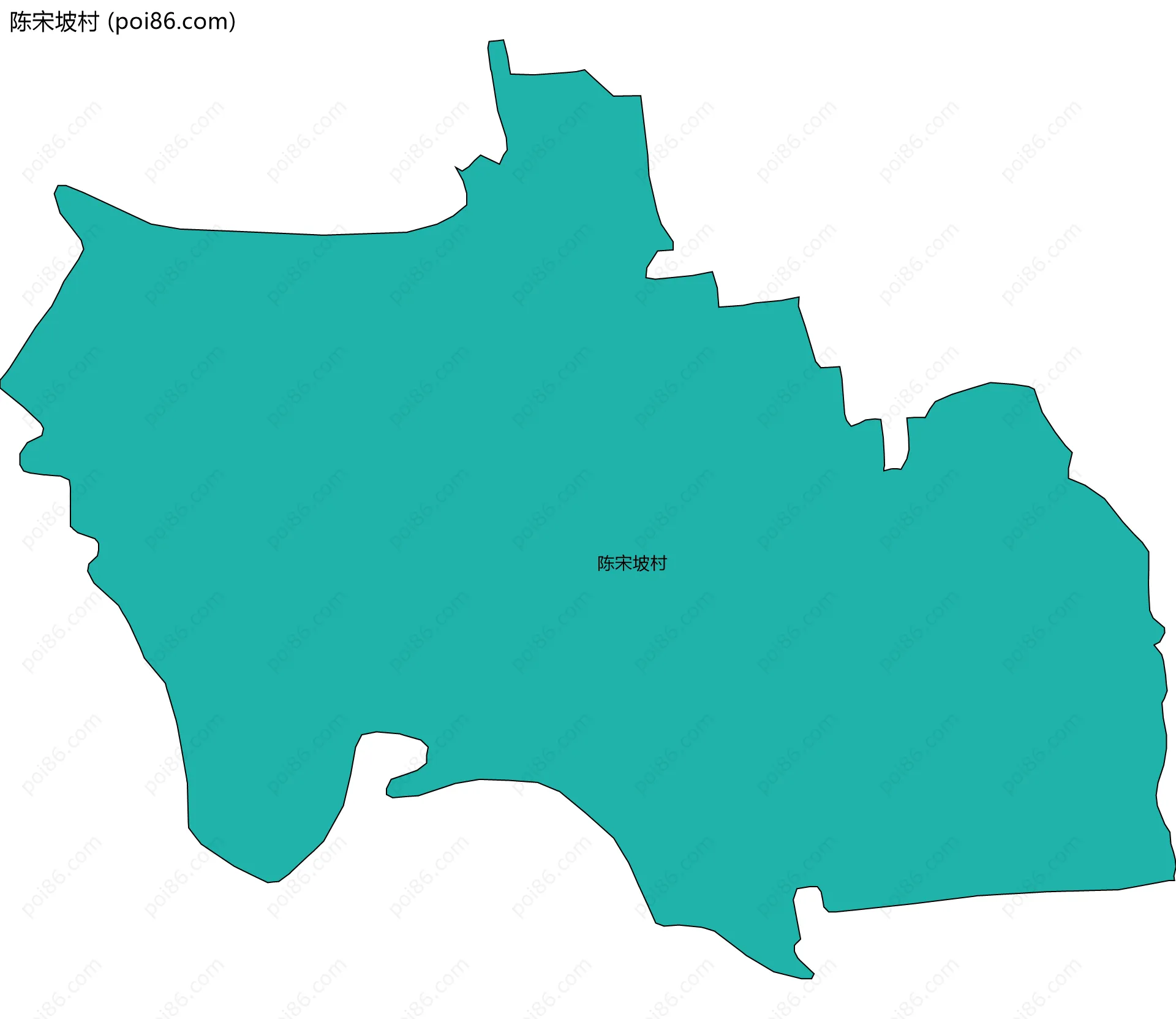 陈宋坡村边界地图