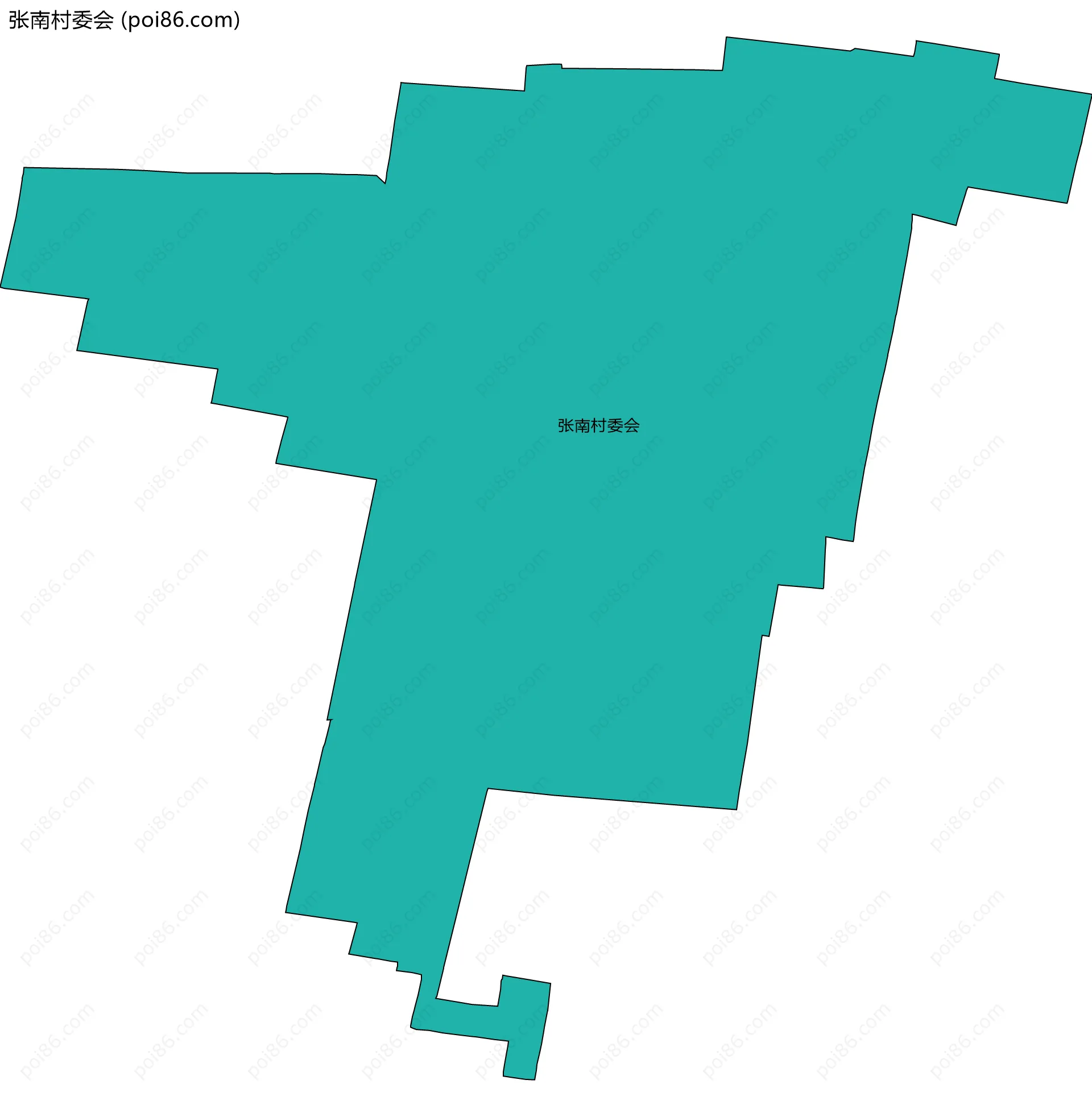 张南村委会边界地图