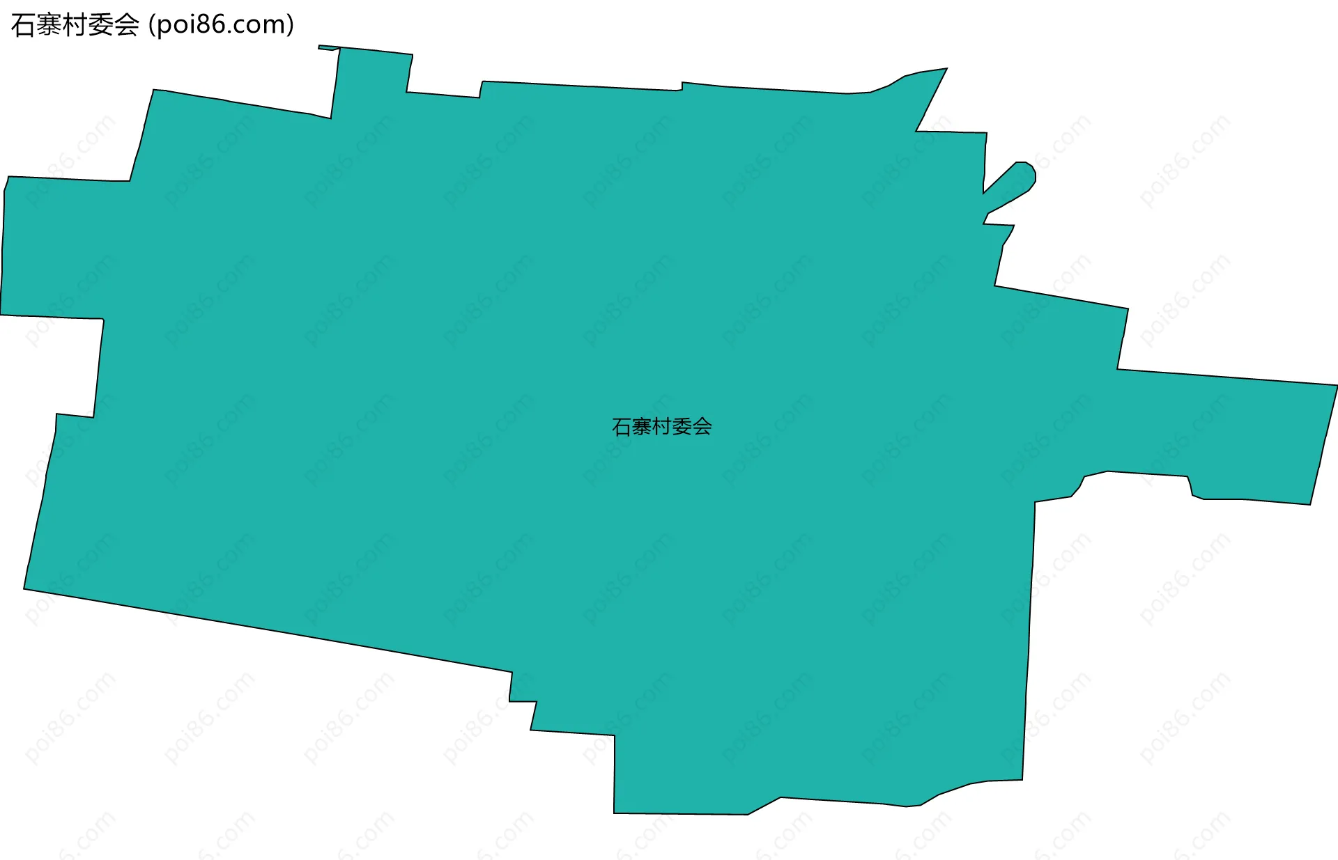 石寨村委会边界地图