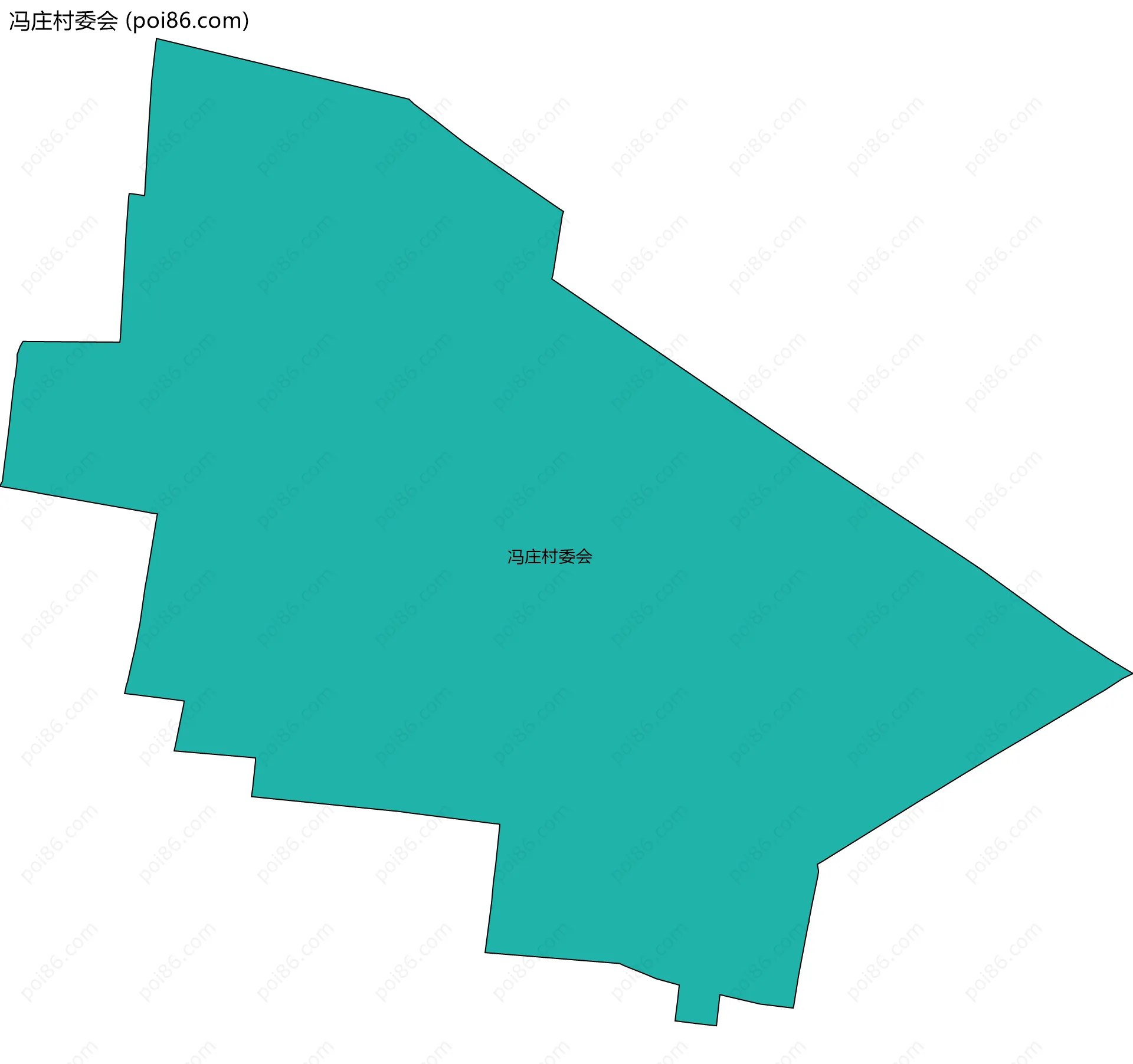 冯庄村委会边界地图