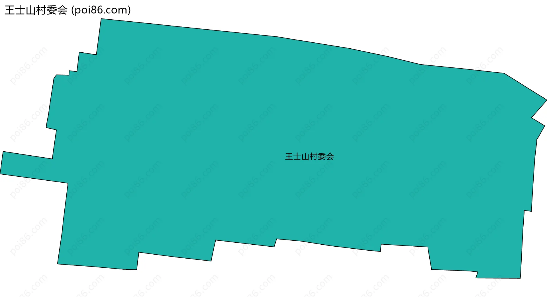 王士山村委会边界地图