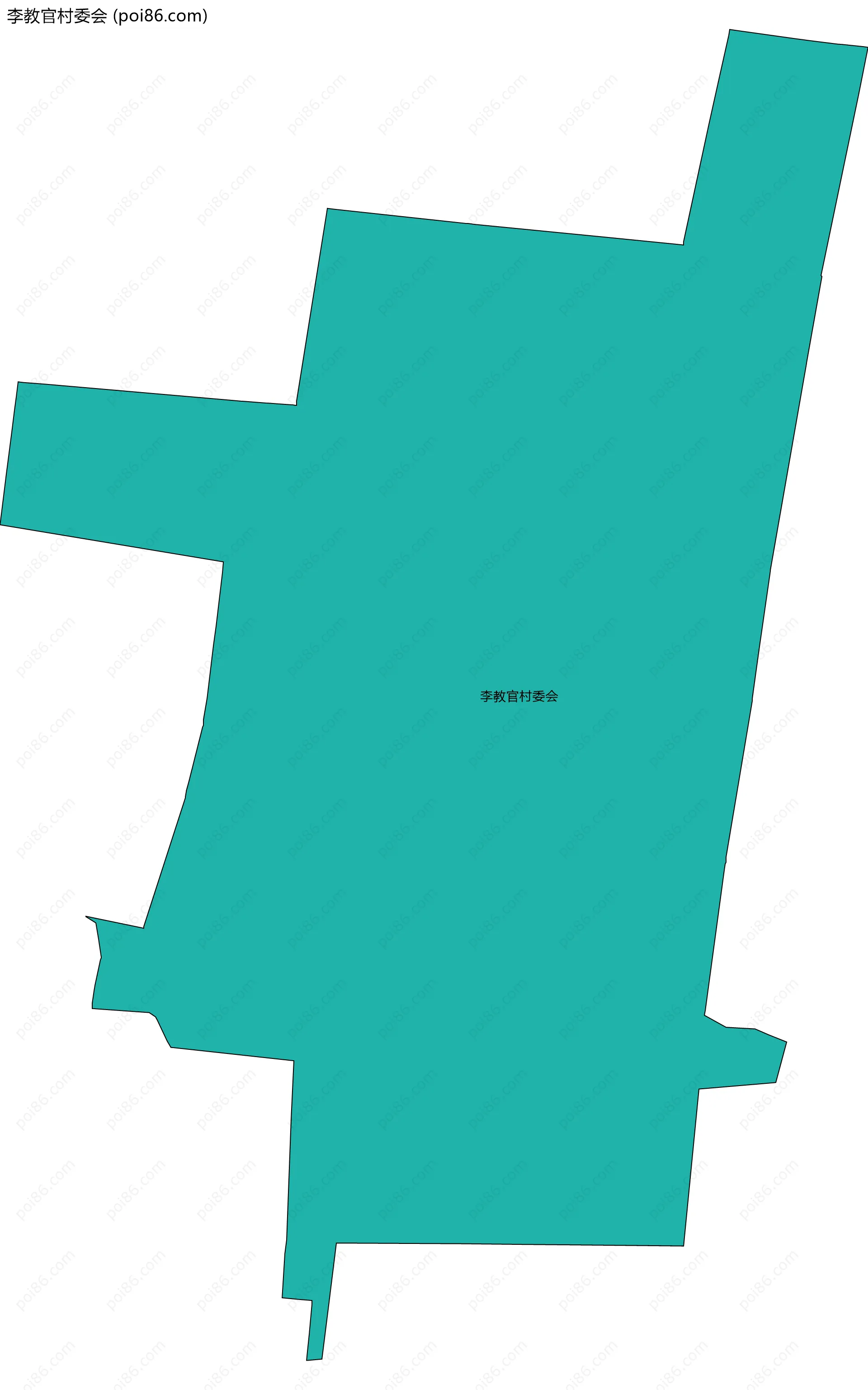 李教官村委会边界地图