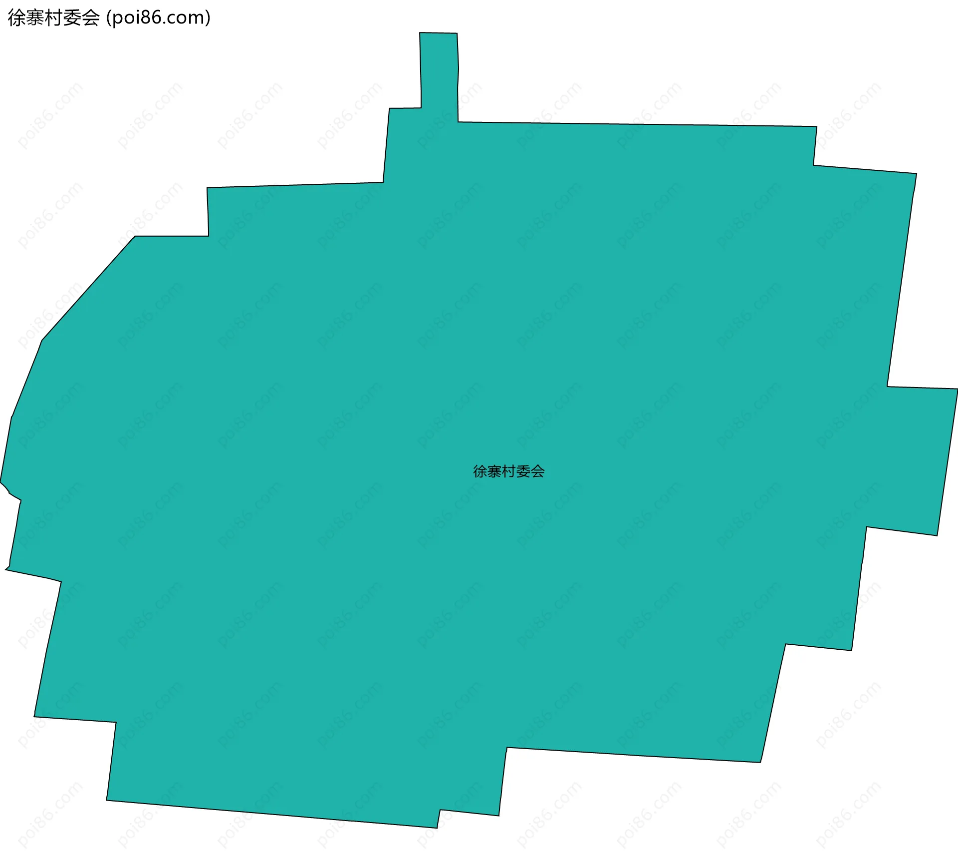 徐寨村委会边界地图