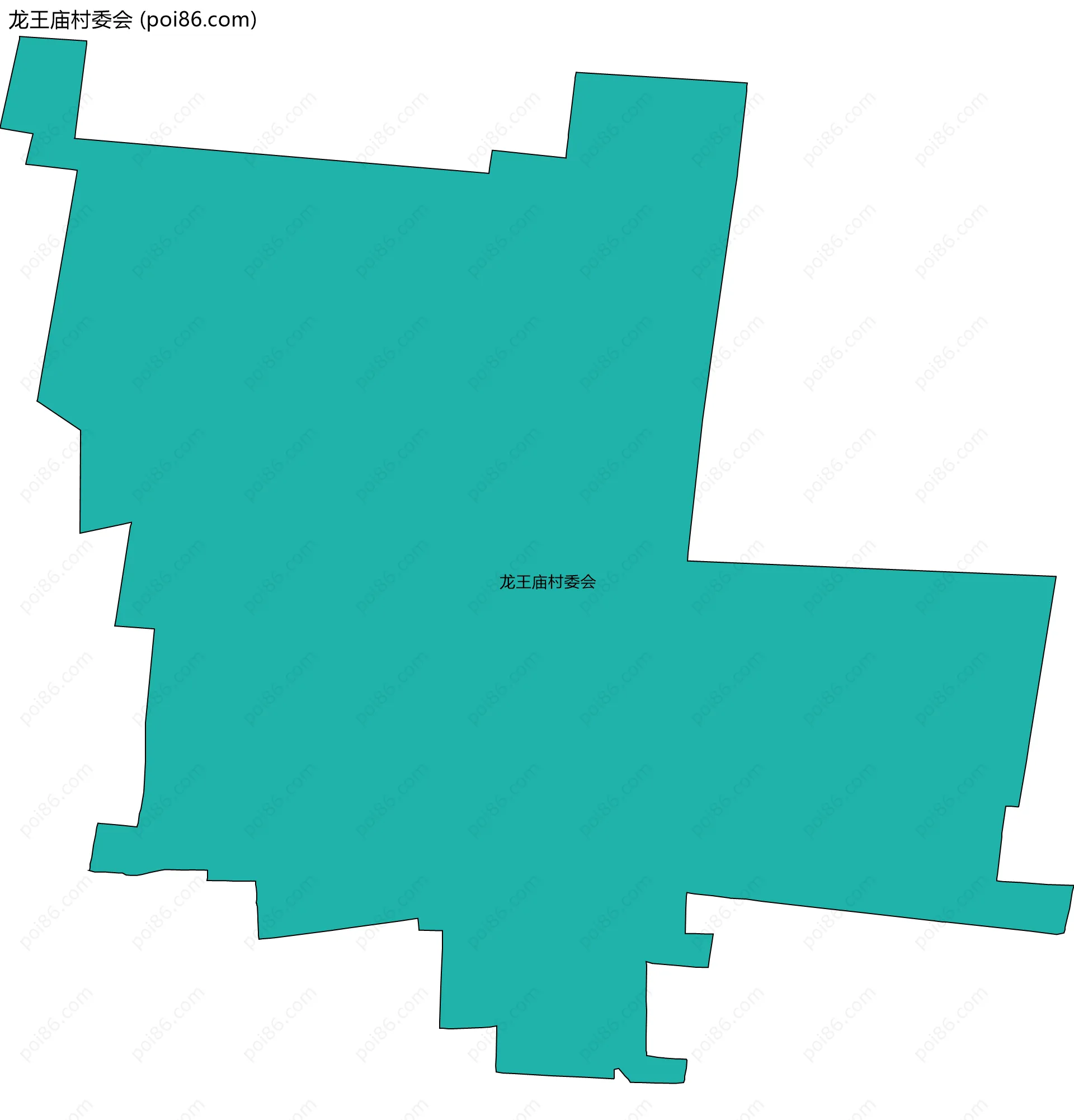龙王庙村委会边界地图