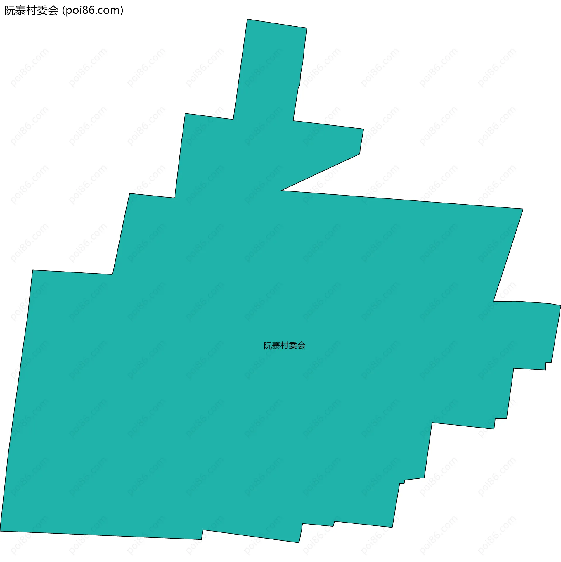 阮寨村委会边界地图