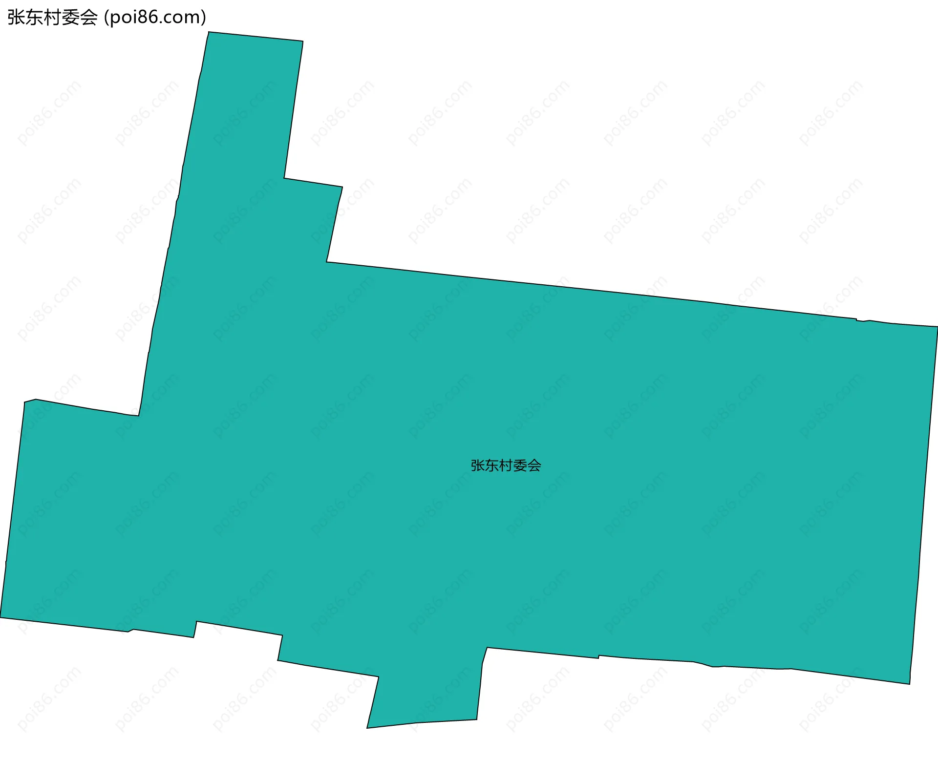 张东村委会边界地图