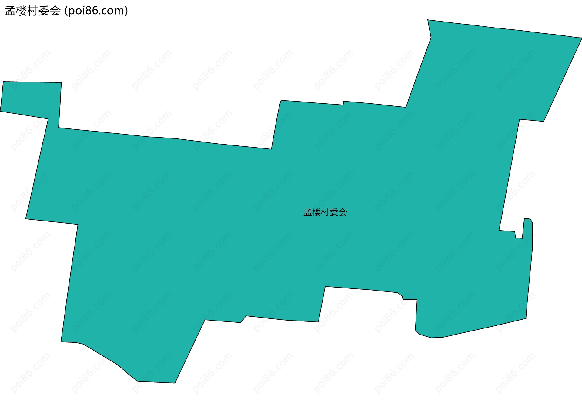孟楼村委会边界地图