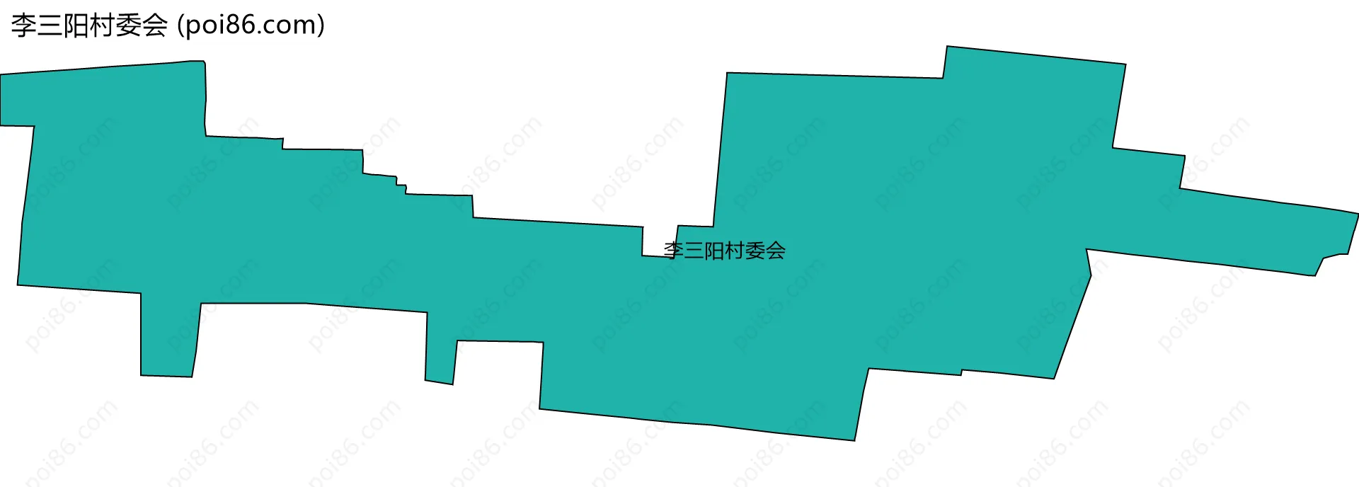 李三阳村委会边界地图