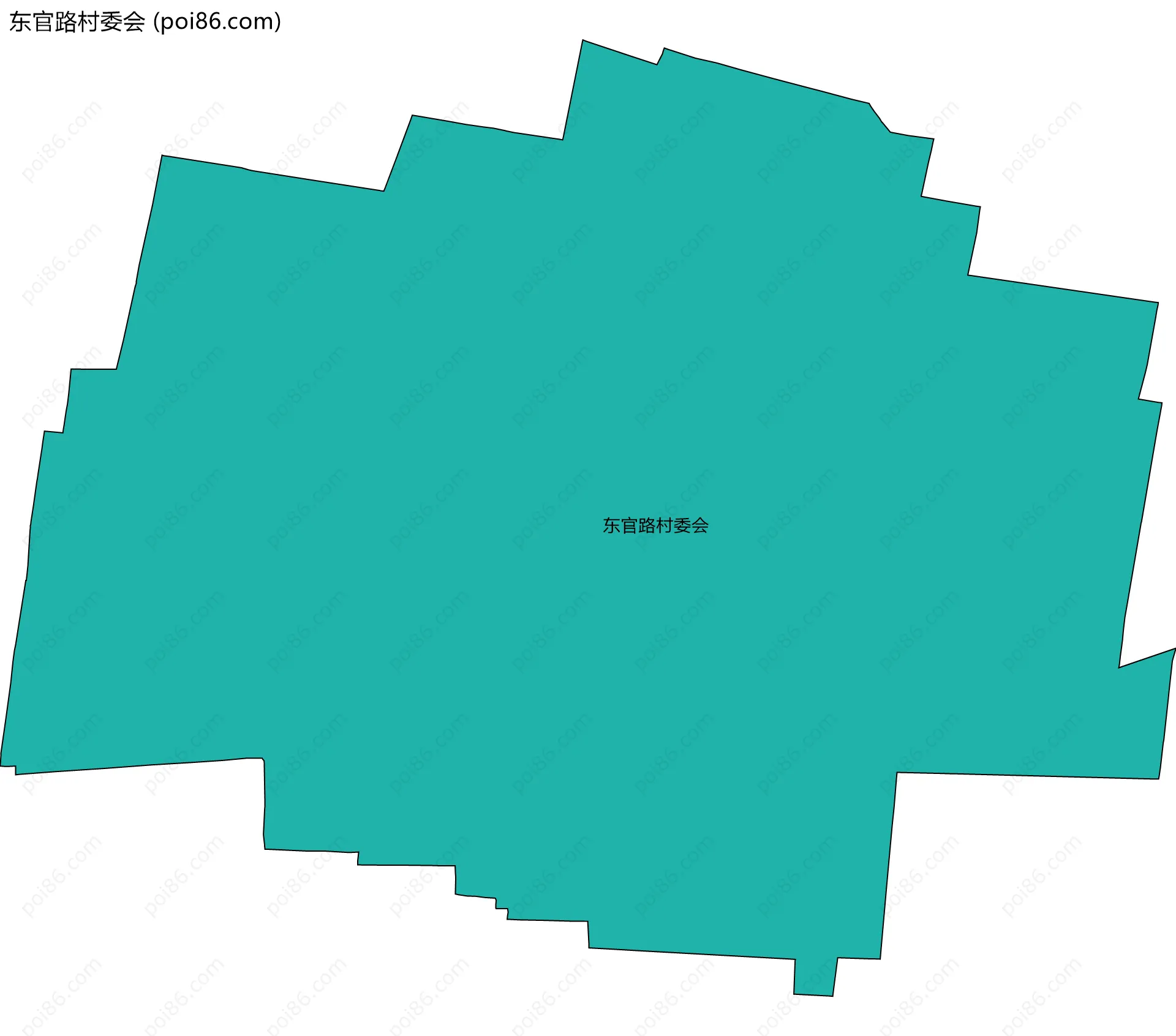 东官路村委会边界地图