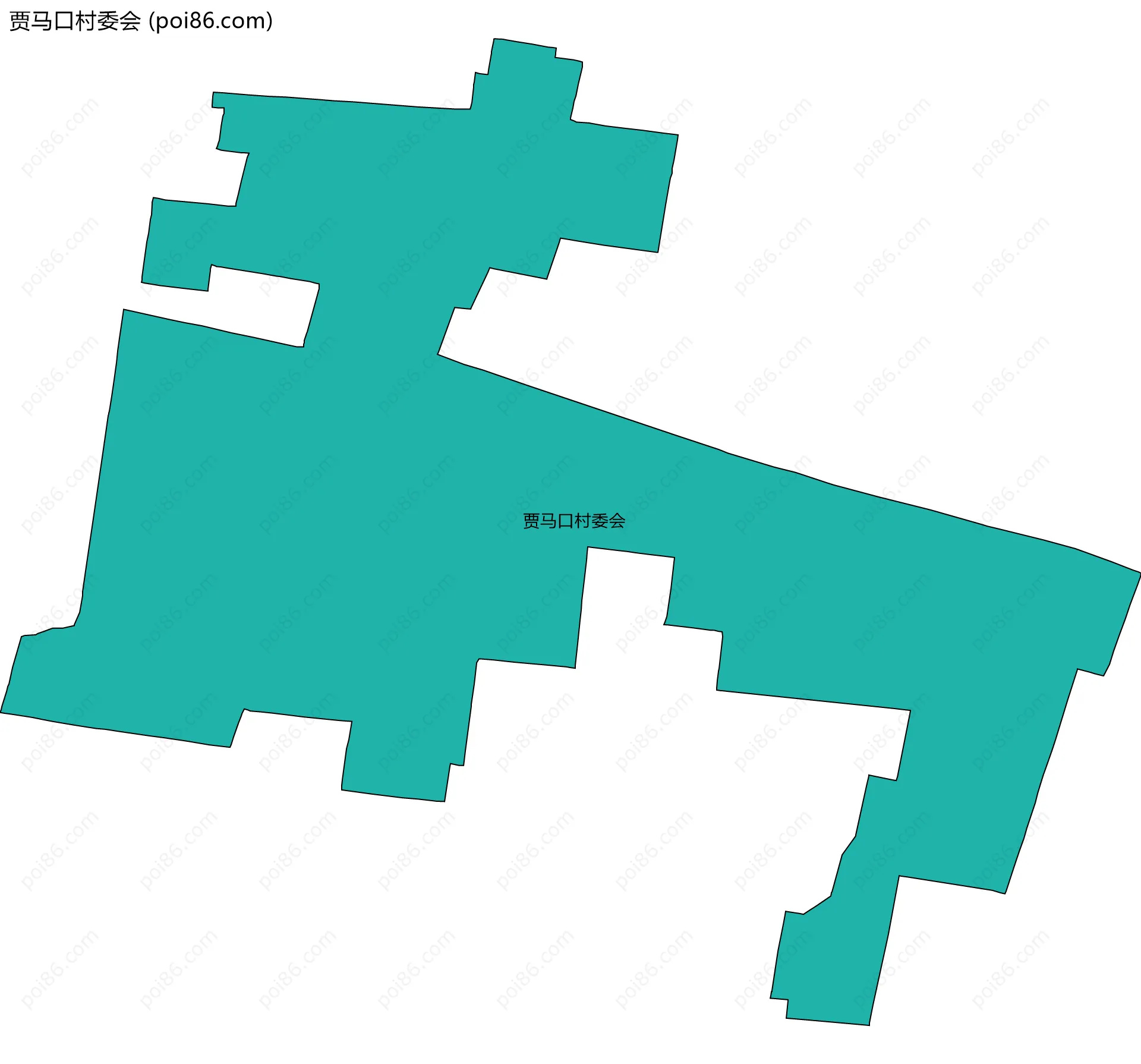 贾马口村委会边界地图