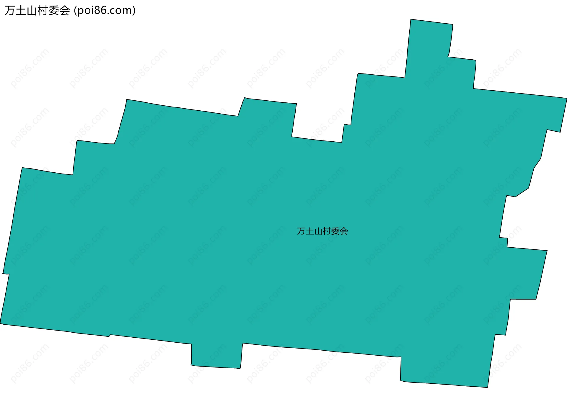 万土山村委会边界地图