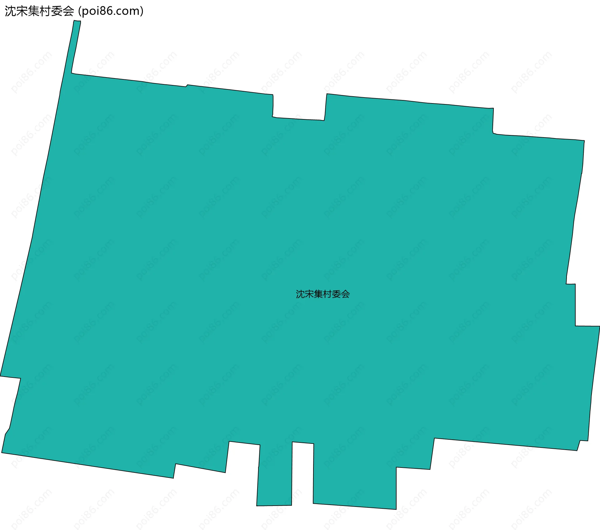 沈宋集村委会边界地图