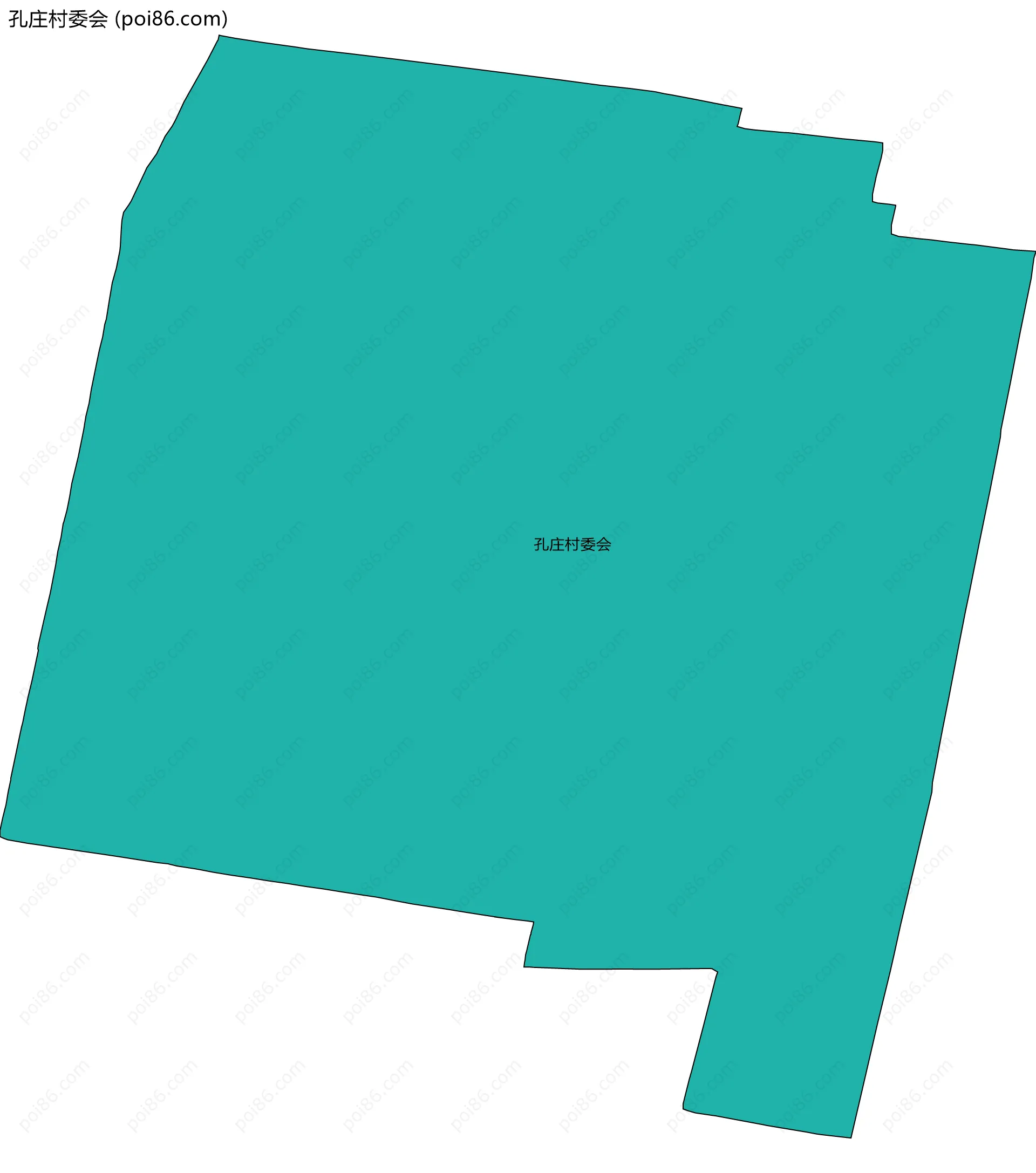 孔庄村委会边界地图