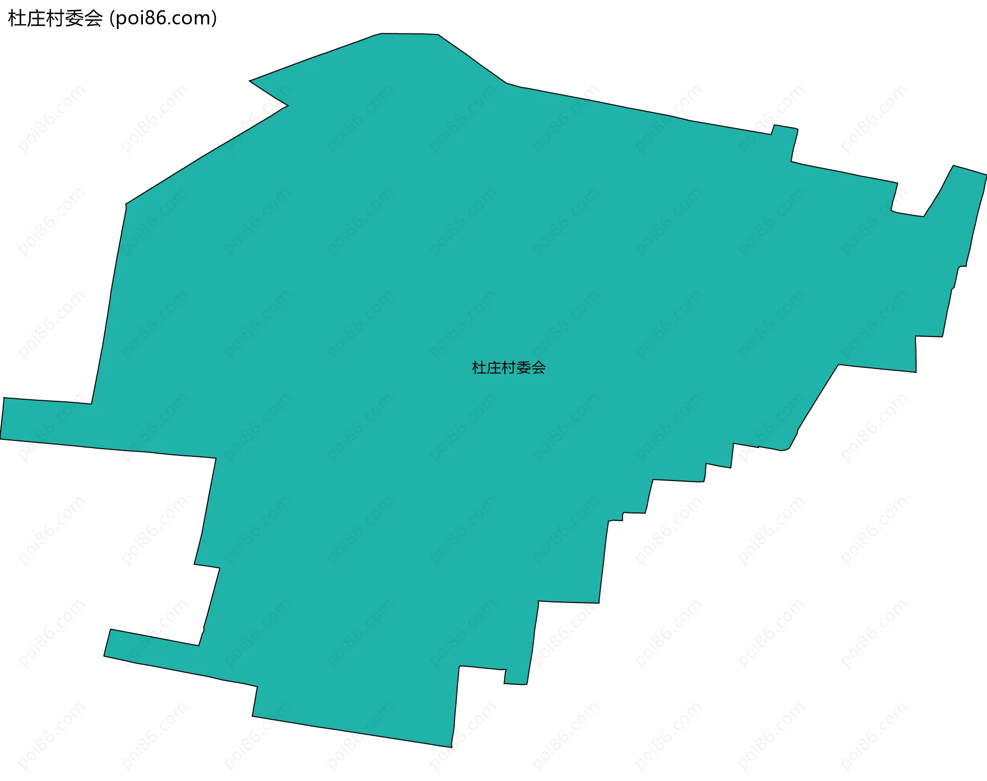 杜庄村委会边界地图